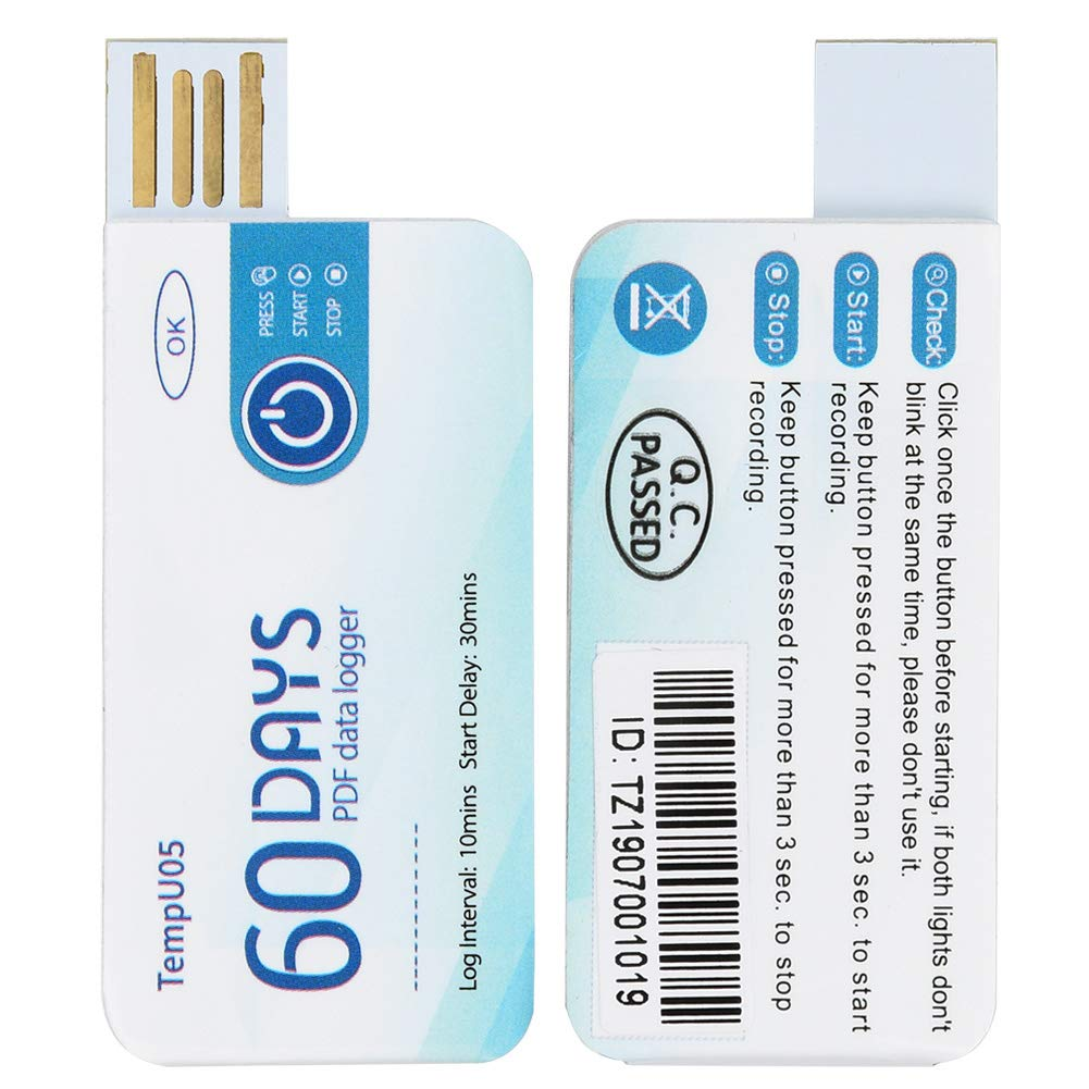 USB Temperature Data Logger, Store 10000 Data Temperature Data Logger for Chemical Products for Food for Storage Process(Tempu05) image number 6