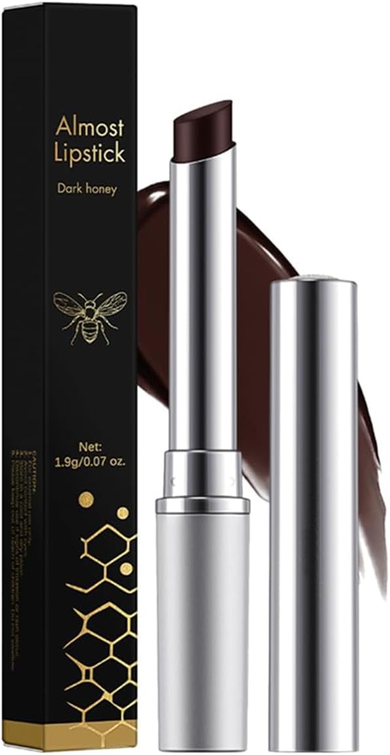 Honey Lipstick Tinted Lip Balm, Nourishing and Hydrating Lip Gloss, Natural Glossy Lipstick for Women (Black Honey)