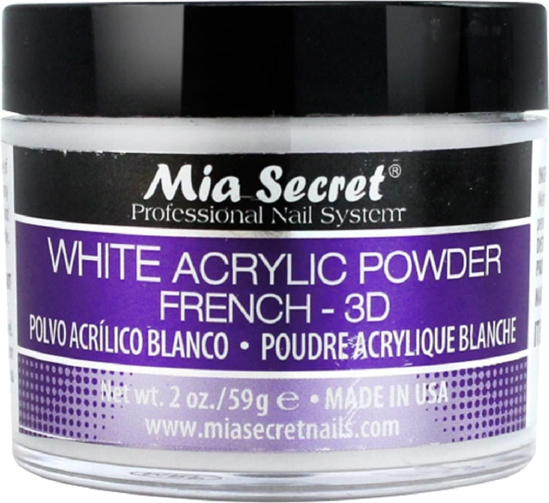 Mia Secret White French - 3D Acrylic Powder 60Ml image number 1