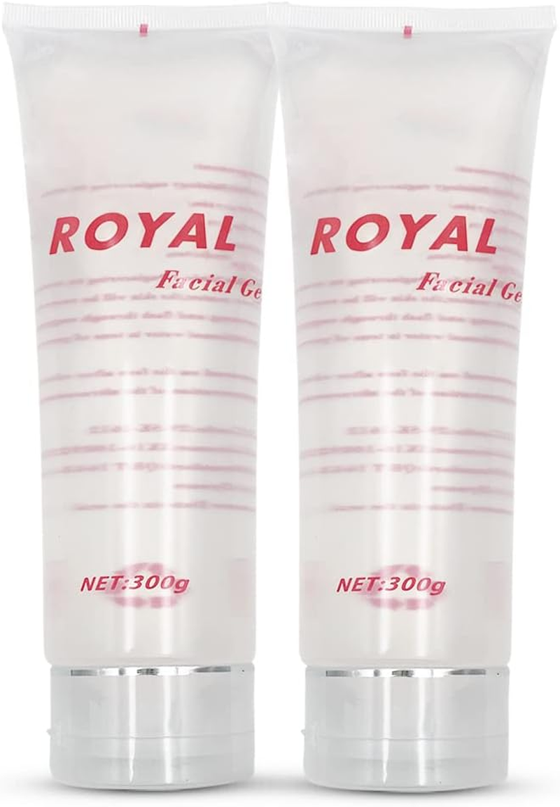 Liflad Radio Frequency Gel for RF Machine - Cooling Gel for Laser Hair Removal - Massage Therapy Cream for Women& Men - Royal Facial Gel Clear (Pack of 2)