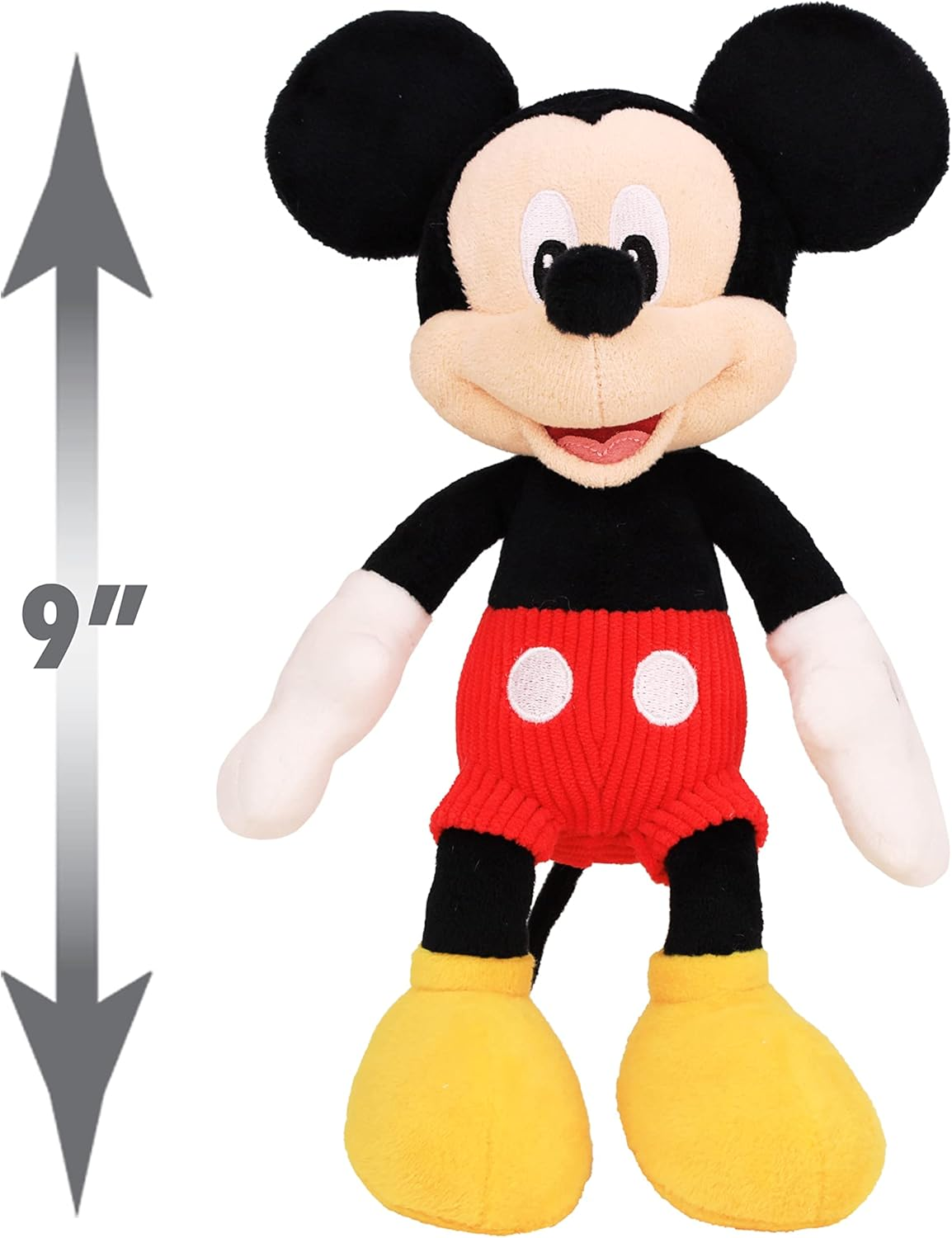 Disney Junior Mickey Mouse and Minnie Mouse Beanbag Plushie 2-Pack Stuffed Animals, Kids Toys for Ages 2 up by Just Play image number 2