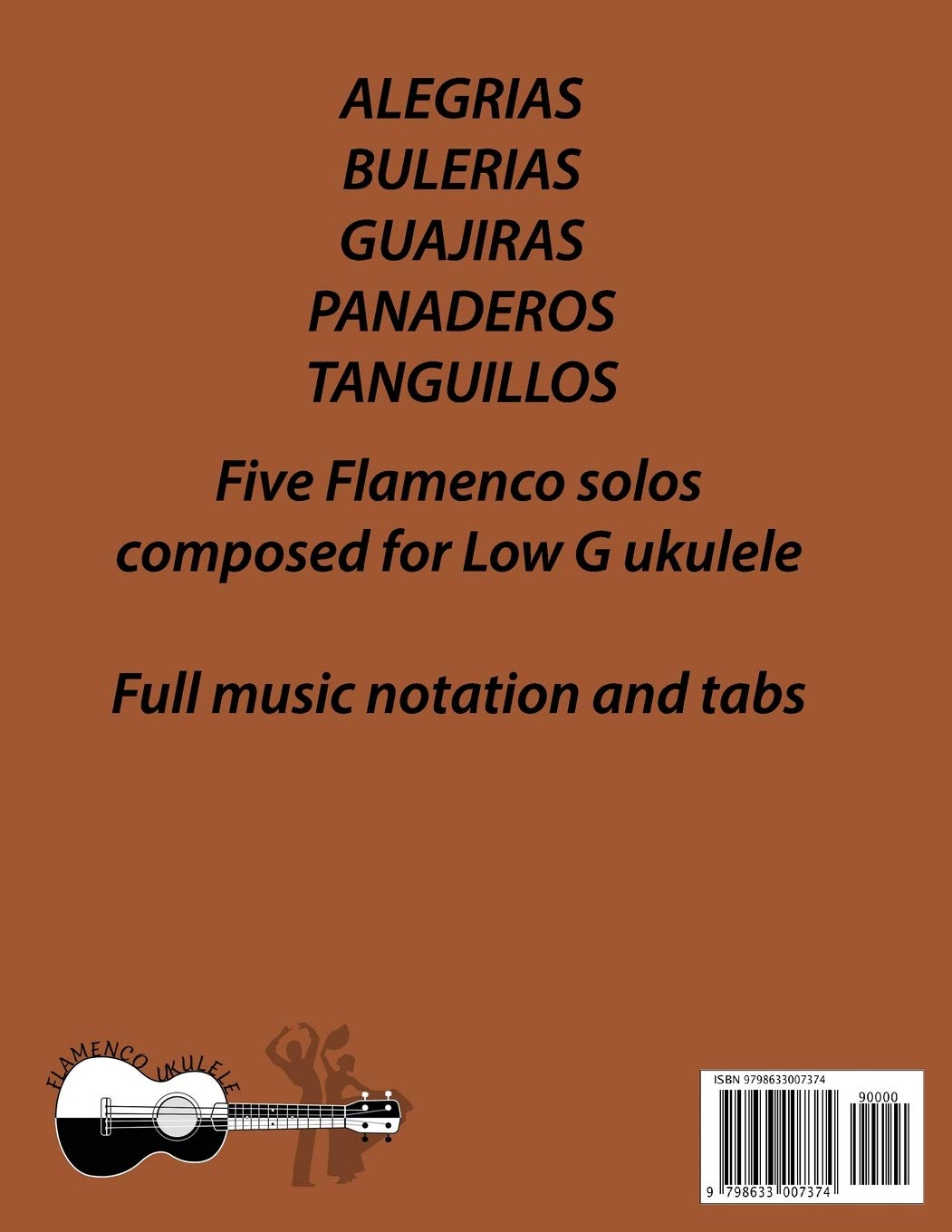 Flamenco Ukulele Solos (Book2): 5 Flamenco Solos for Low G Ukulele image number 1
