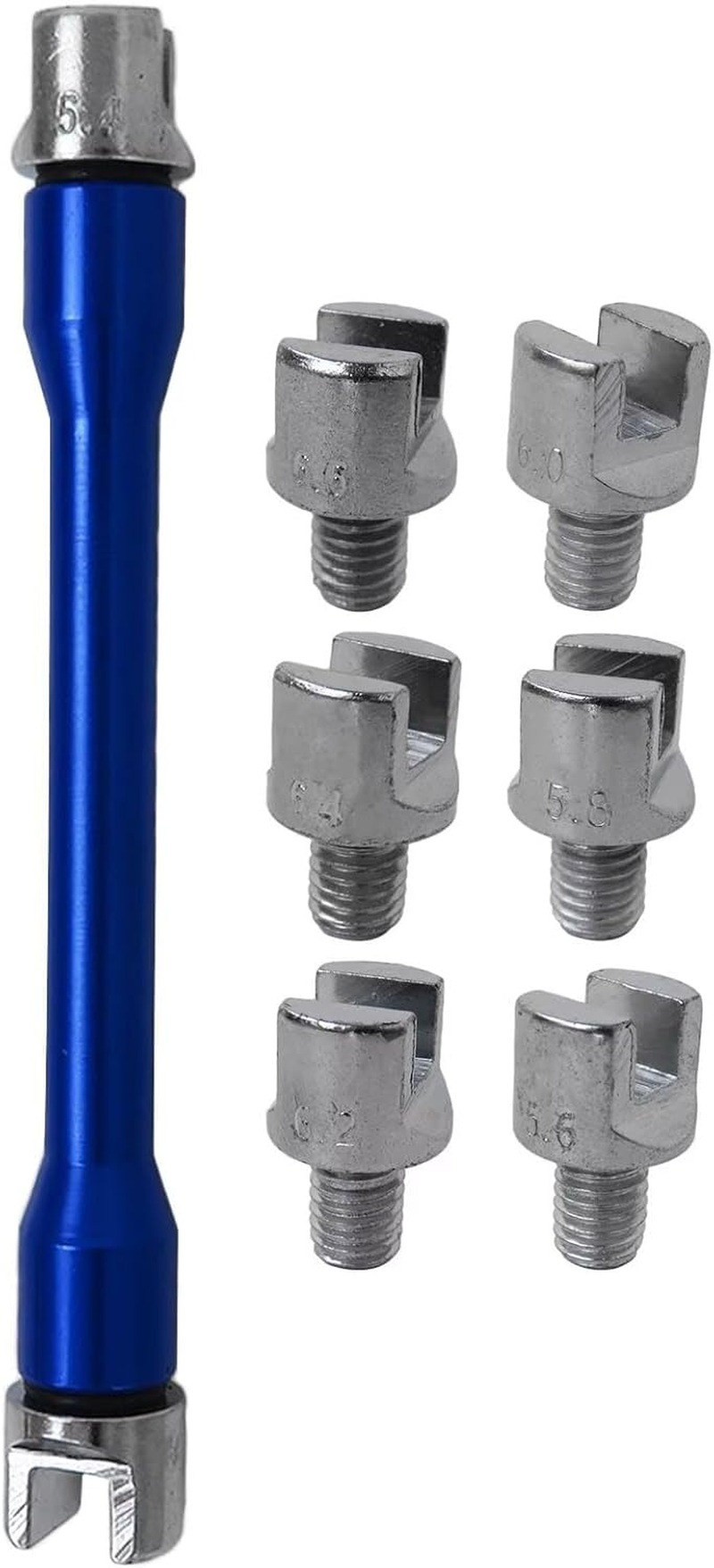 Tyre Wheel Spoke Nipples Nut Wrench Set 8 Sizes 5.4-6.8 Motorcycle Bike ATV Dirt image number 1