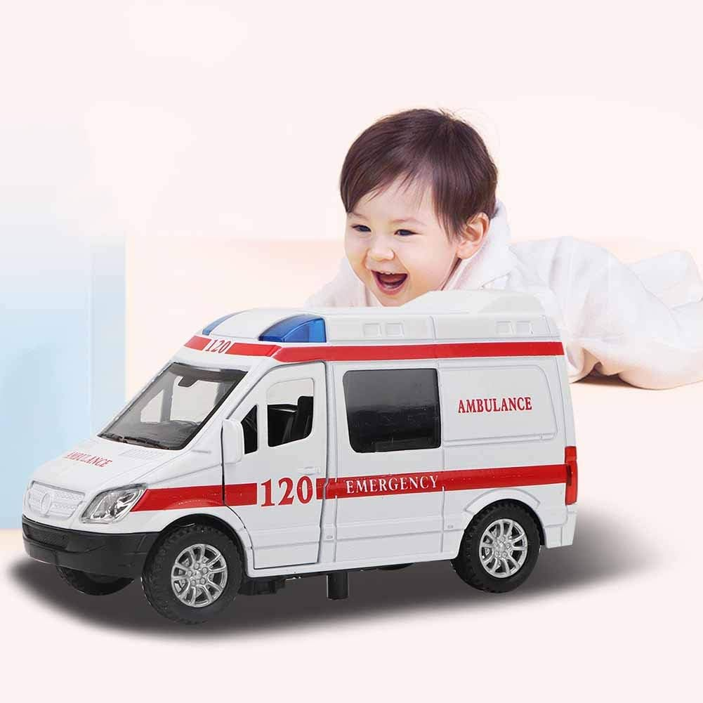 Ambulance Toy, Sound and Light Toy Car Model Toy Car, Durable Home for Kids Boys Ambulance Toy Girls Gifts(Red) image number 1