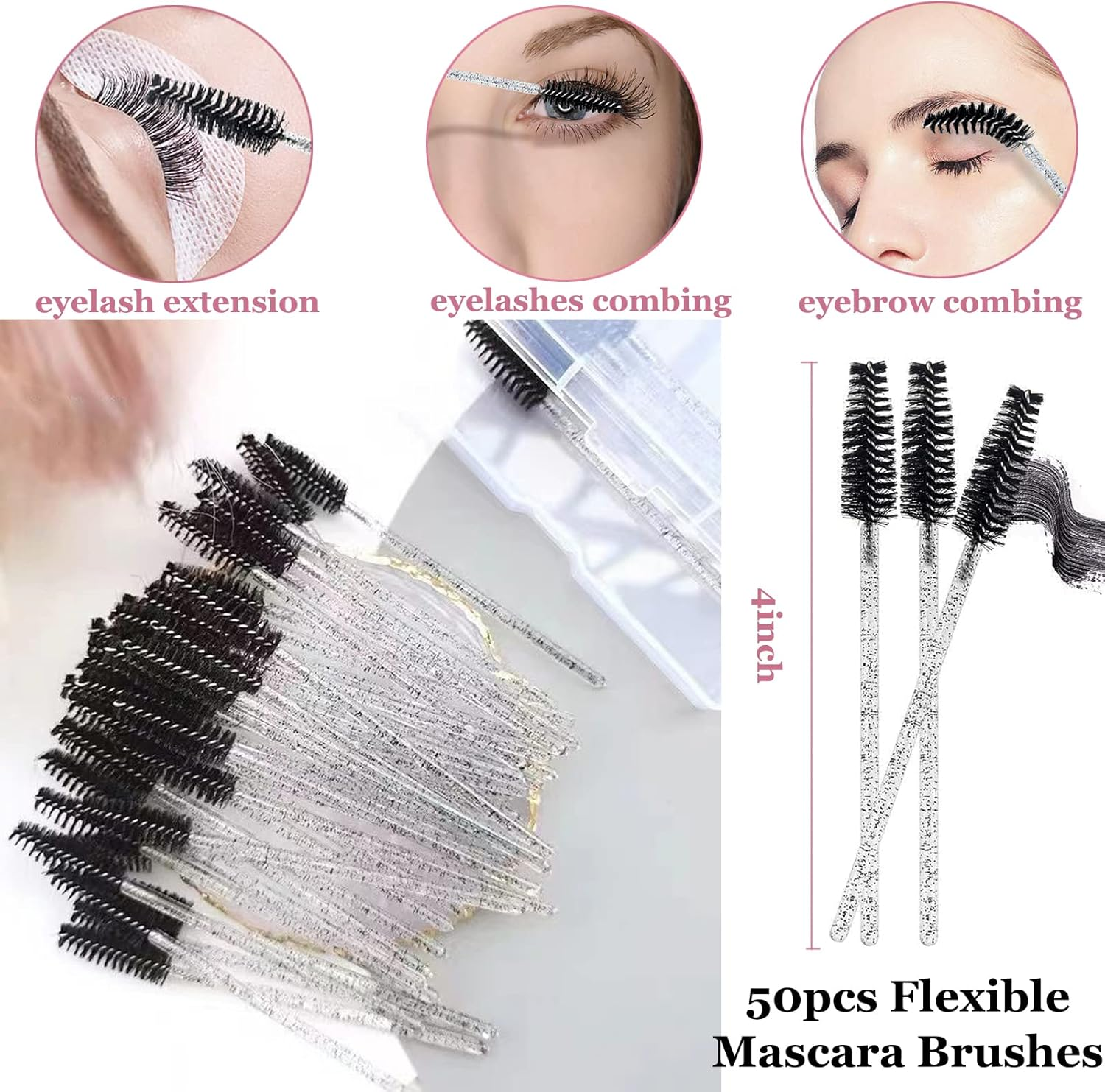 Eyelash Cleanser for Extensions, Lash Shampoo Kit with Lash Fan, 60Ml Lash Shampoo,Cleaning Brush and Wash Bottle for Lash Bath(Black)