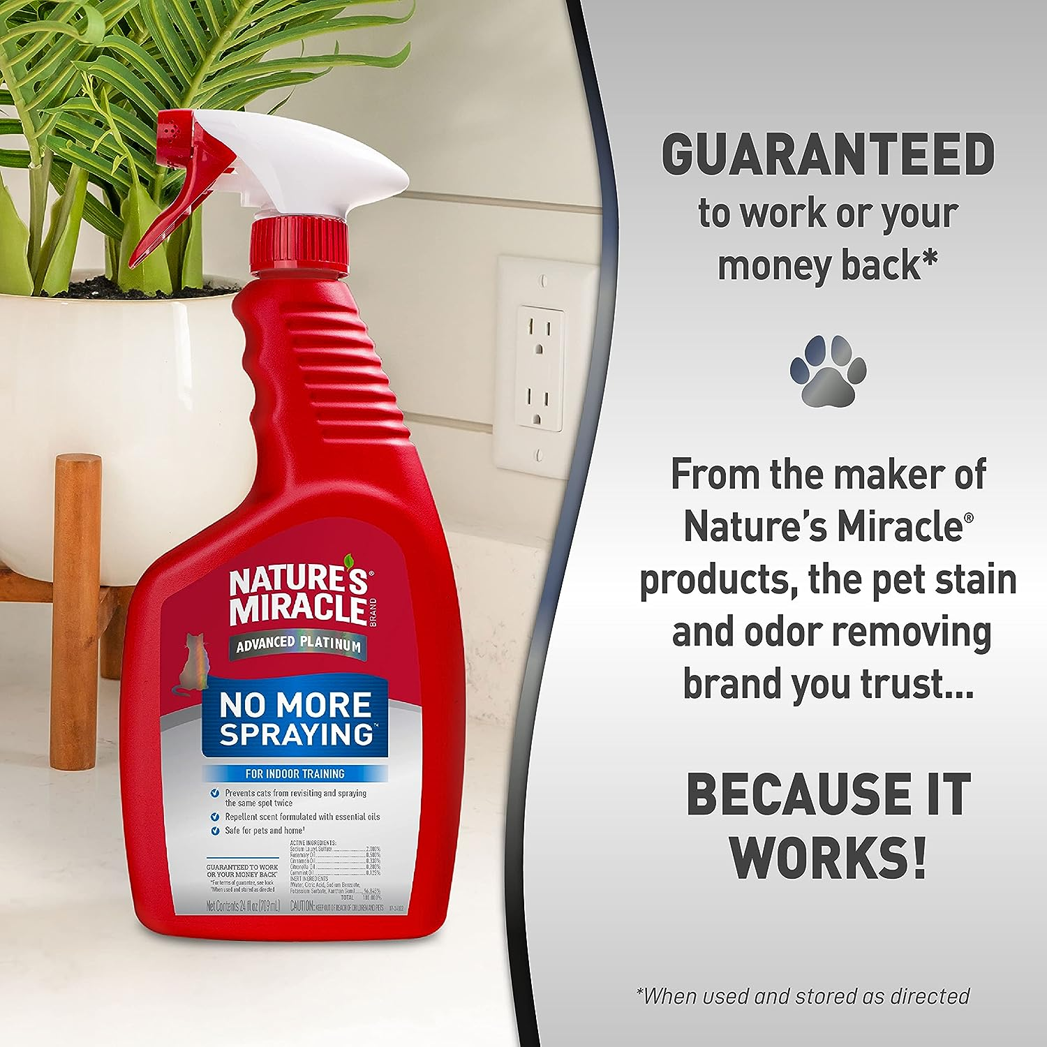 Natures Miracle CAT NO More Spraying 709ML image number 3