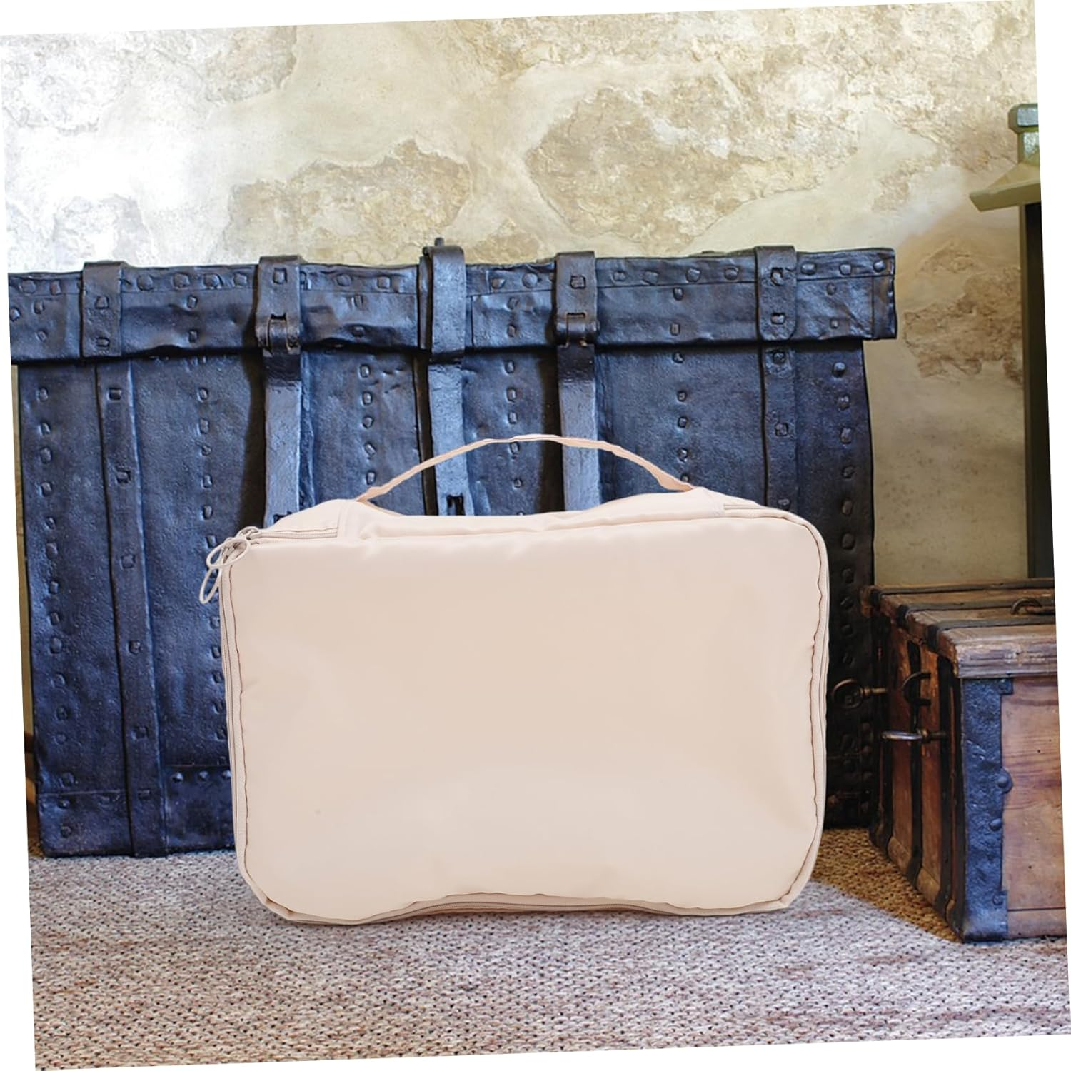 Minkissy 7Pcs Travel Essentials Organizer Packing Cubes Suitcase Organizer Bags Toiletry Bag Pouches for Camping Gym image number 3