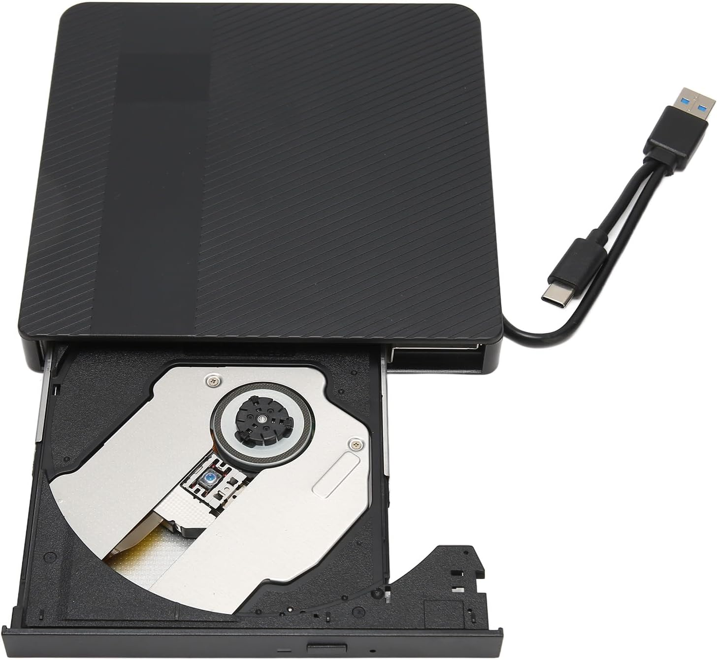 DVD RW Burner, Universal CD DVD External Drive Silent Movement Multi System Compatibility Plug and Play USB3.0 for Linux for Computer image number 5