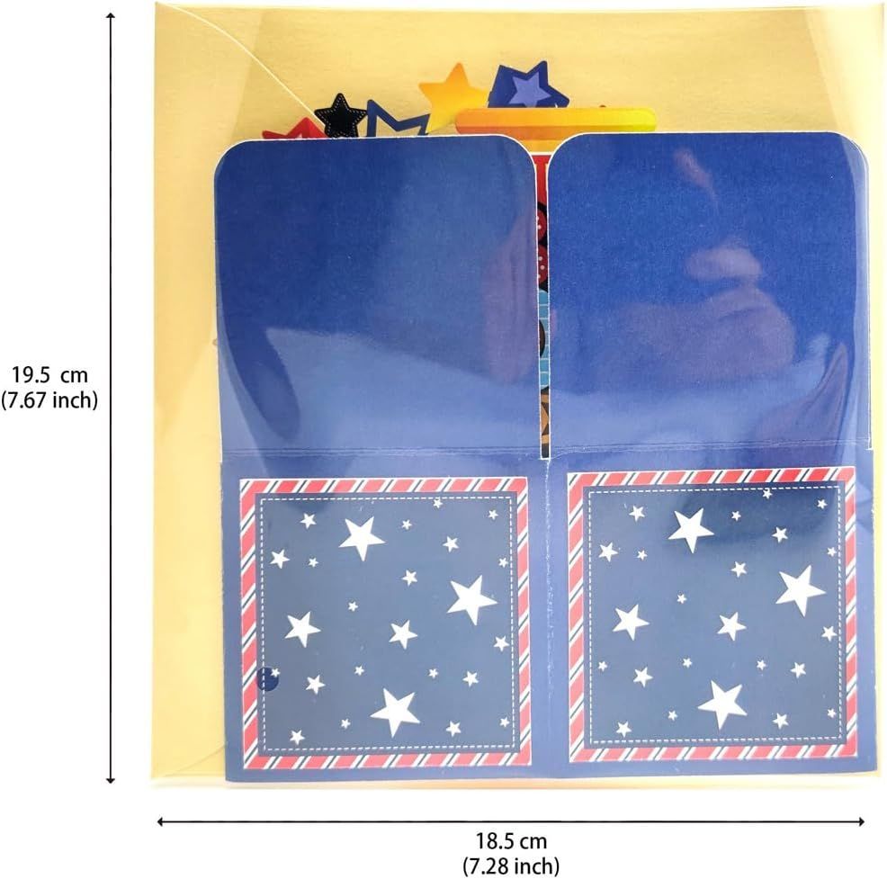 Suithink 3D Fathers Day Box Card，Pop up Father'S Day Greeting Card with Note Card and Envelope for Fathers Day Happy Dad Birthday Gift image number 4