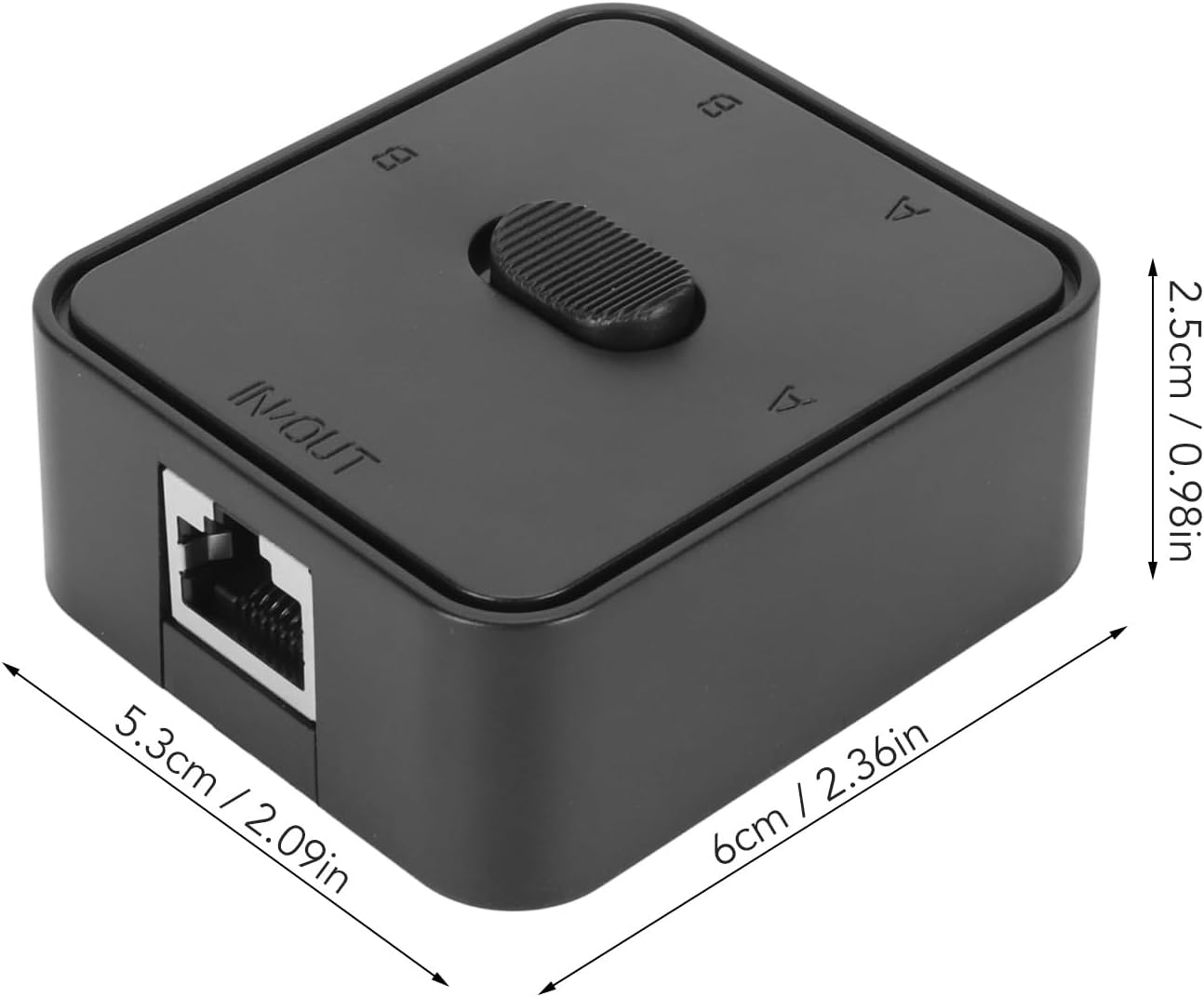 Zerodis Red Switch 2 Gigabit Ports Network Switch Almost the Gear Speed RJ45 Divicer for Cat 6 Black image number 4