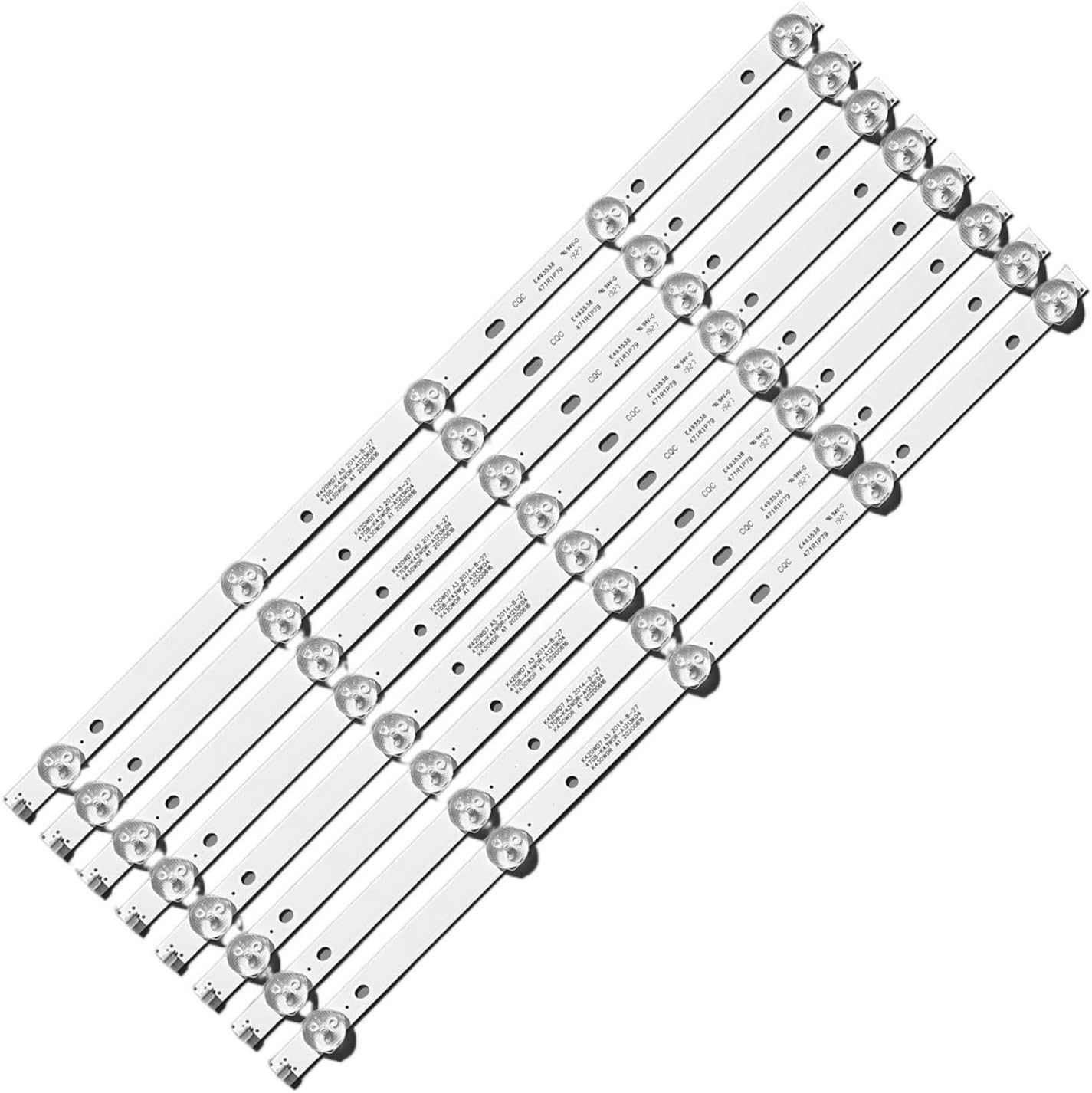 TV Lamps Kit LED Backlight Strips Fit for Philips 43PFT4001/05 12 15 60 HD LED Bars 4708-K43WDR-A1213K04 LED Bands Rulers K430WDR A1 image number 3