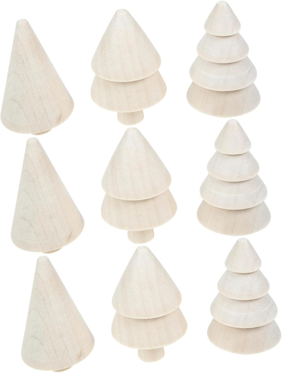 Ciieeo DIY Christmas Trees Decor Unfinished Wood Christmas Trees Wood DIY Tools Children'S Creative Toys image number 3