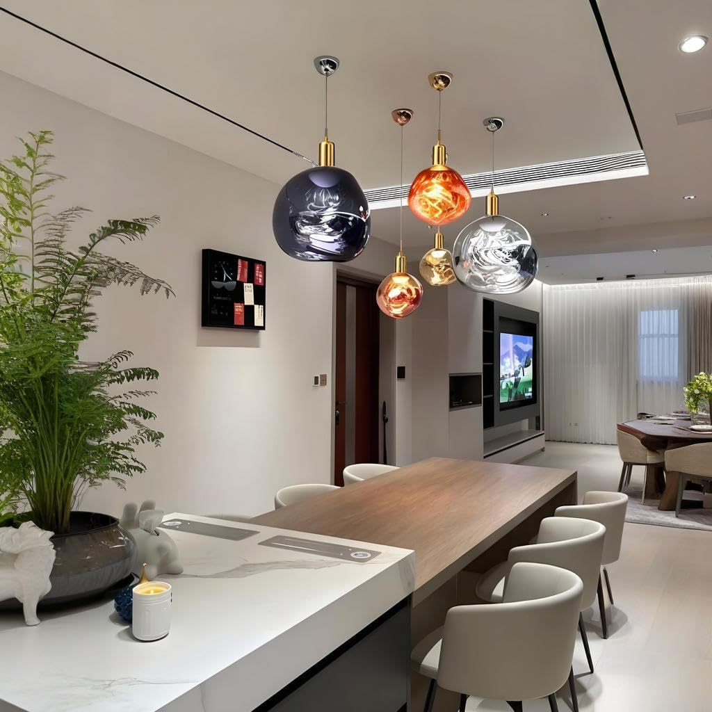 Vanpus Giant LED Decoration Bulb, 6W Dimmable 2700K Warm White, E27 Base, CRI 90+, Flicker-Free, Handmade Nickel-Plated Silver Look image number 1