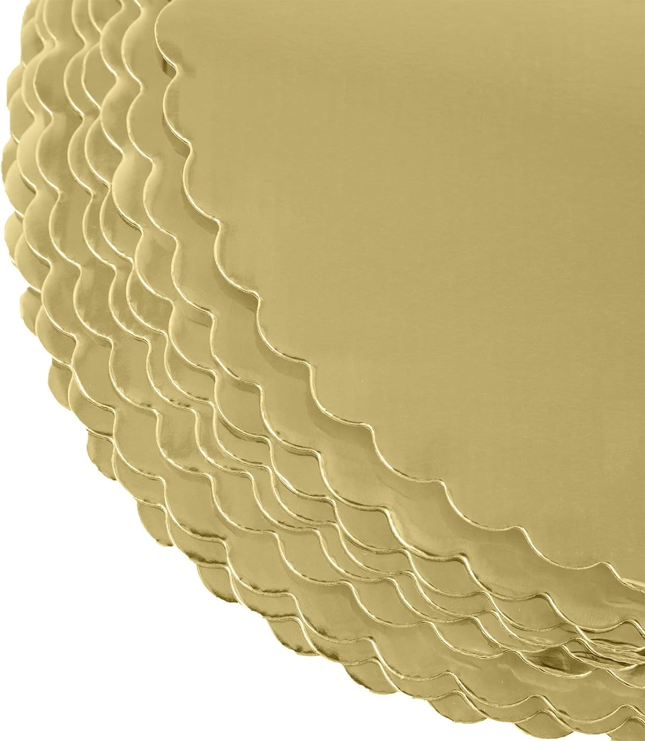 [25Pcs] 10" Gold Cakeboard Round,Disposable Cake Circle Base Boards Cake Plate round Coated Circle Cakeboard Base 10Inch,Pack of 25 image number 2