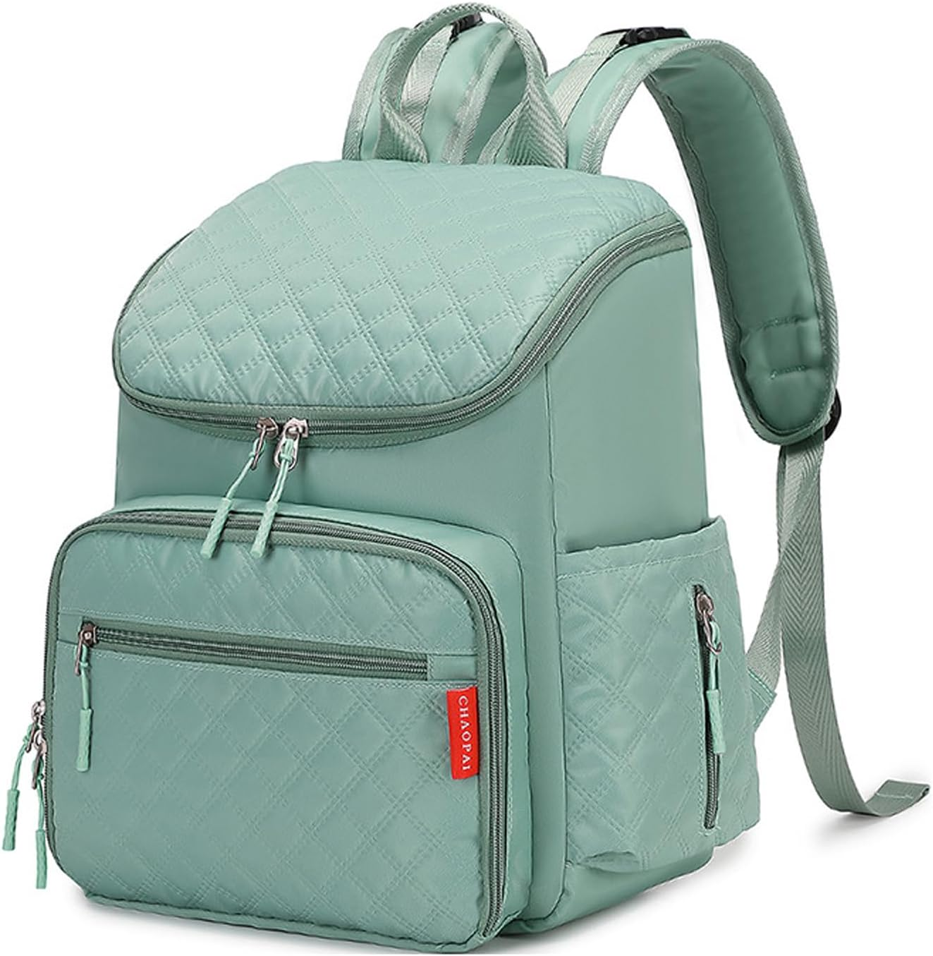 IOIUSKKU Baby Bag for Mom Chic Diaper Backpack with Changing Pad Insulated Pocket Stroller Strap for Boys Girls Diaper Bags Cloth