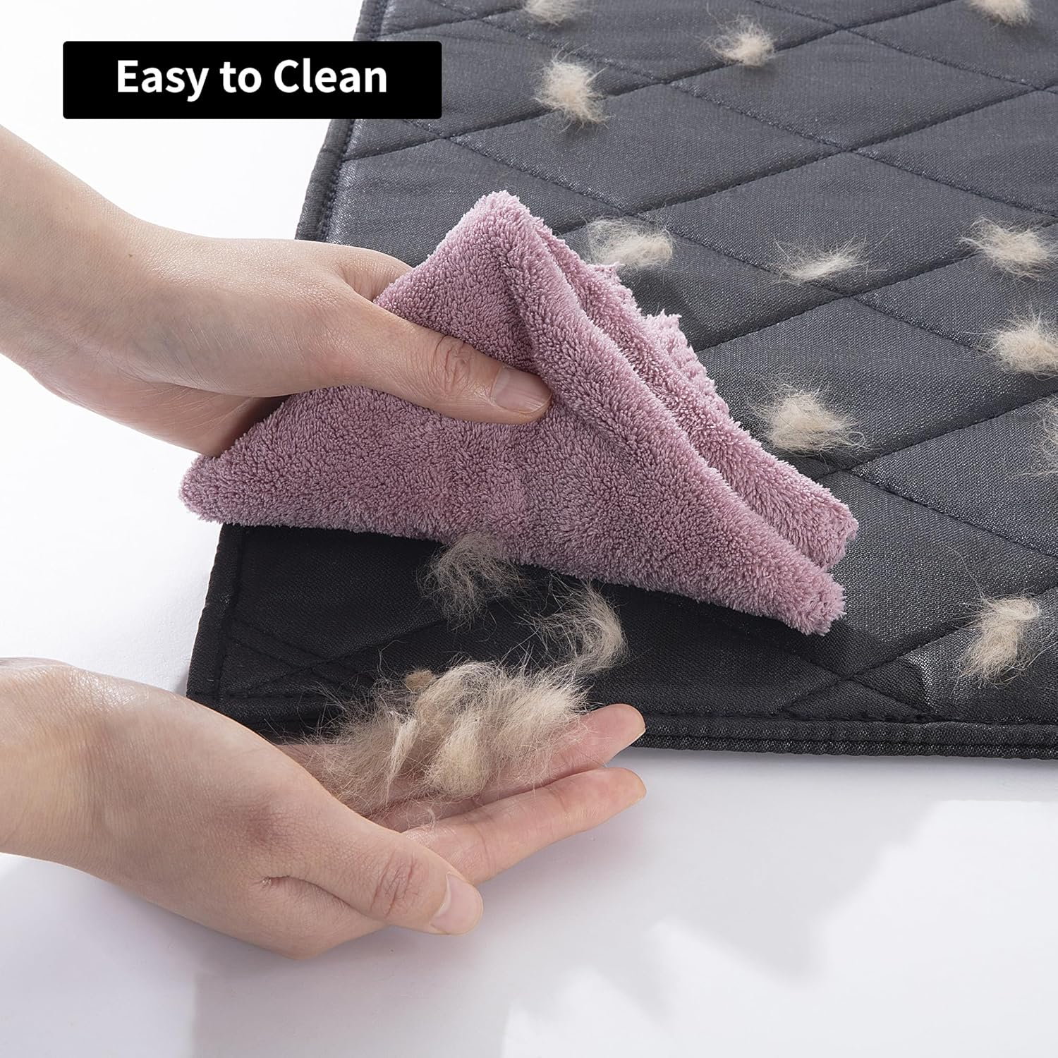 MABOZOO Durable Chew Proof Dog Bed, Tough Indestructible Crate Mat for Aggressive Chewers, Washable Waterproof Pet Bed for Medium Dogs, Black 22X35 In image number 1