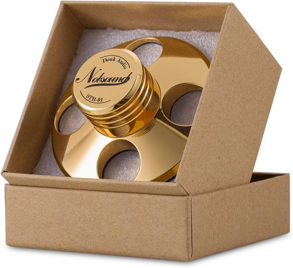 Nobsound STB-01 LP Vinyl Turntables Metal Disc Stabilizer Record Weight Hifi (Pure Copper, Gold) image number 2