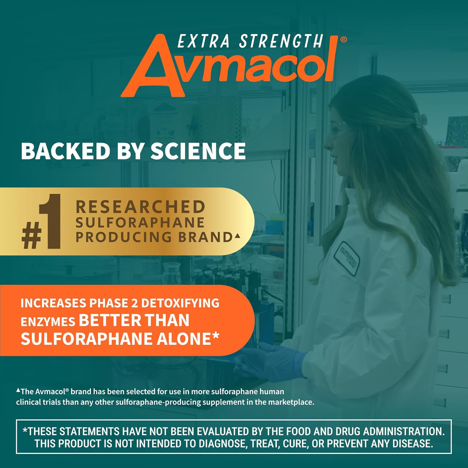 Avmacol Extra Strength Sulforaphane Production System for Immune Support, 75 Tablets