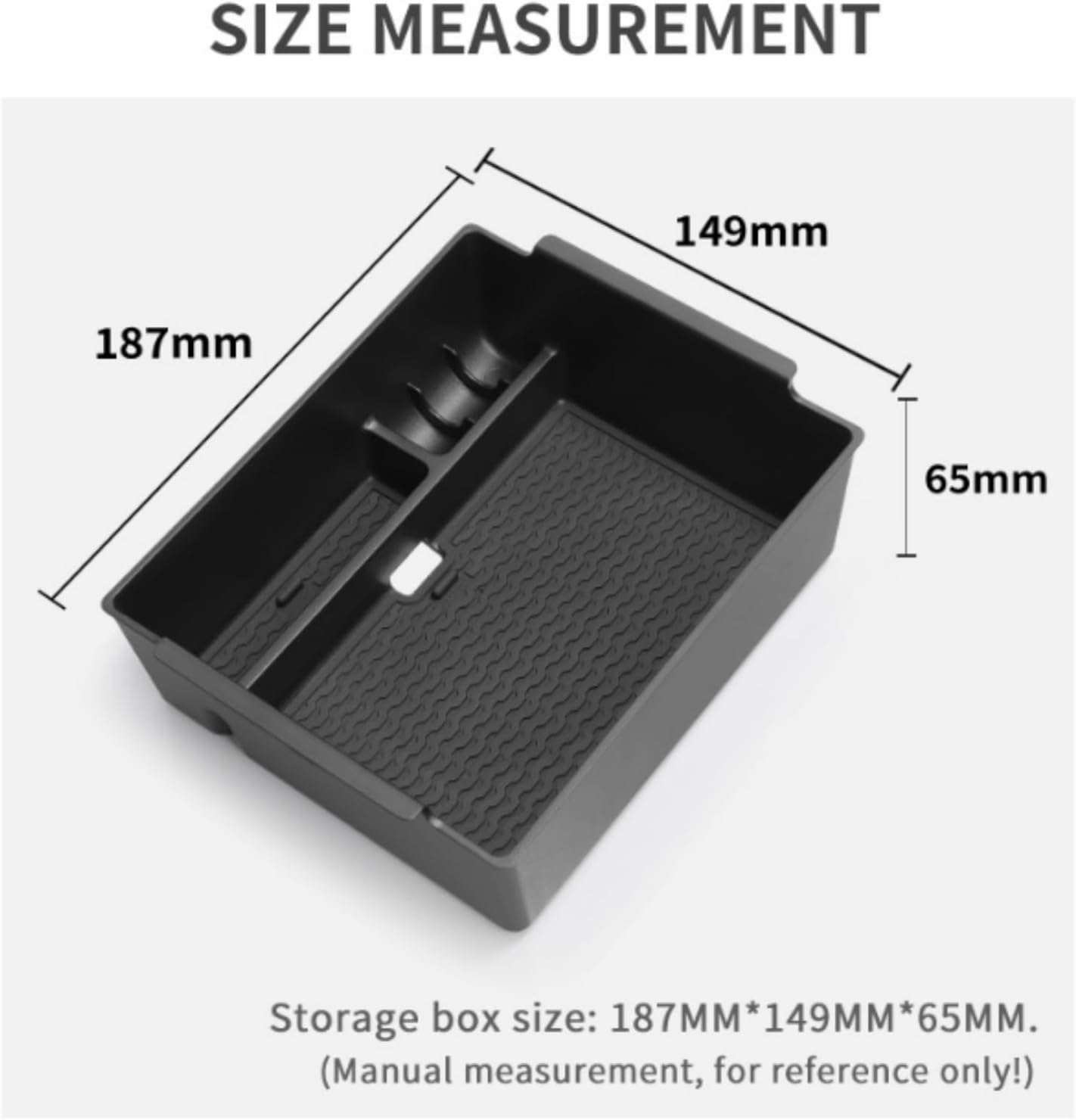 ABS Plastic Center Console Privacy Organizer Compatible with L200 for Triton 2024-2025 Car Center Console Armrest Box Organizer Holder Glove Storage Box Armrest Box image number 3