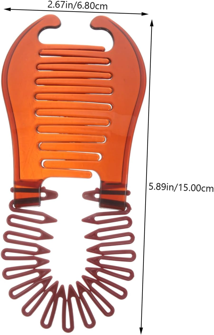 PAMINGONO Pack of 4 Interlocking Banana Combs Clips for Braiding and Styling Hair Comb for Women Thick Hair Double-Sided Hair Clip for Medium Length Curly Hair image number 4