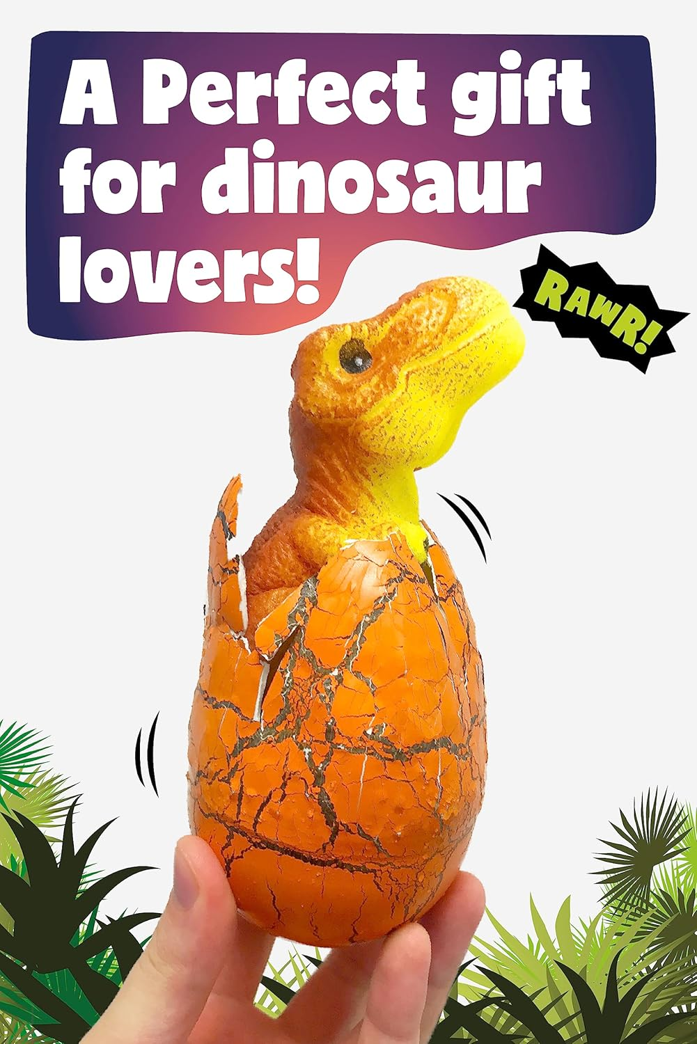 Nurchums Kid'S Filler T-Rex Hatching Egg Toys Gift, Large image number 4