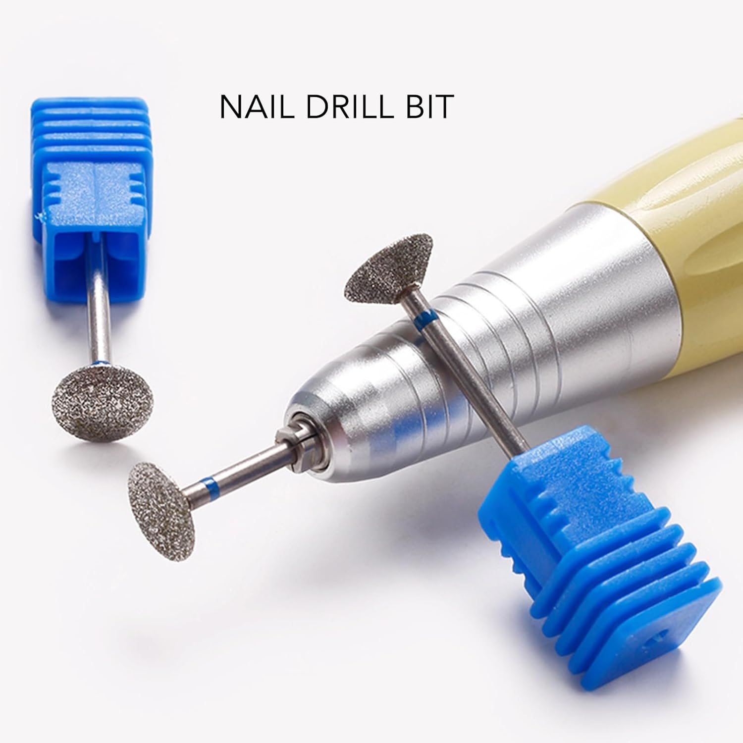 5 Pcs Nail Drill Bit Set, Ceramic Needle Drill Bit for Manicure and Pedicure, Electric Machine Salon Files, Cuticle Gel Polishing with Storage Box image number 1