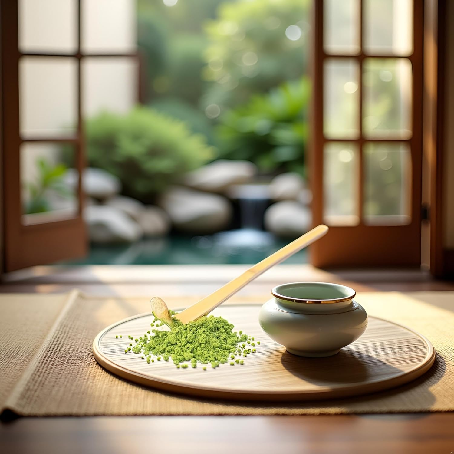 1Pc Brown Bamboo Matcha Scoop Japanese Chashaku Hooked Green Tea Spoon for Tea Ceremony 18Cm, Tea Scoops, Coffee, Tea and Espresso image number 1