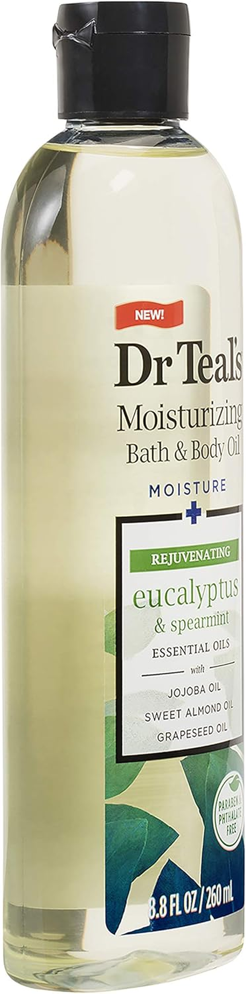 Dr Teal'S Epsom Salt Eucalyptus and Spearmint Essential Oil Bath Additive - Pack of 2, 8.8 Fluid Oz Ea - Relaxation and Relief with Quick Absorbing Formula for Moisturizing Skin image number 2
