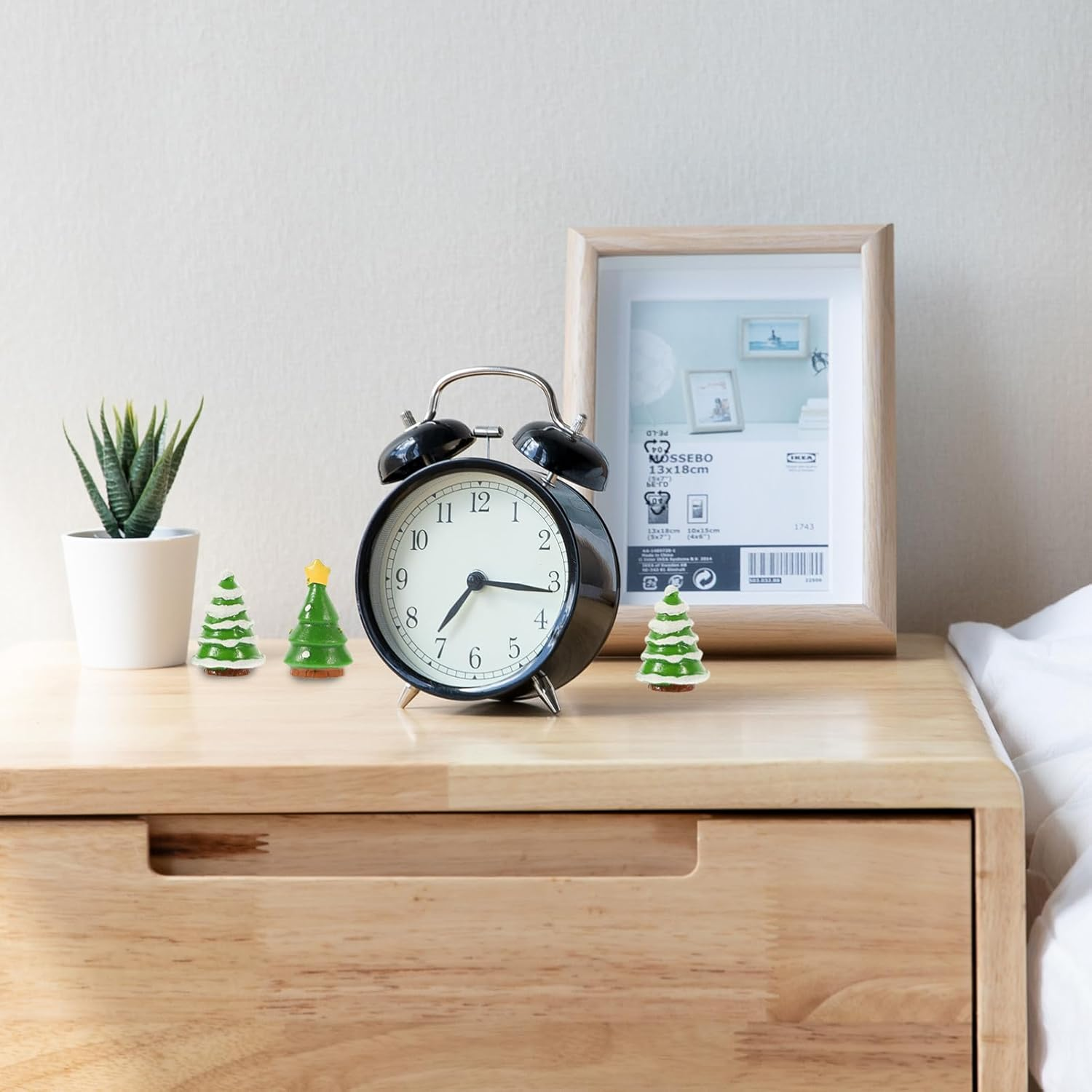 Mini Xmas Tree Santa Claus Snowman Ornament Set Christmas Decoration for Desktop Tabletop image number 1