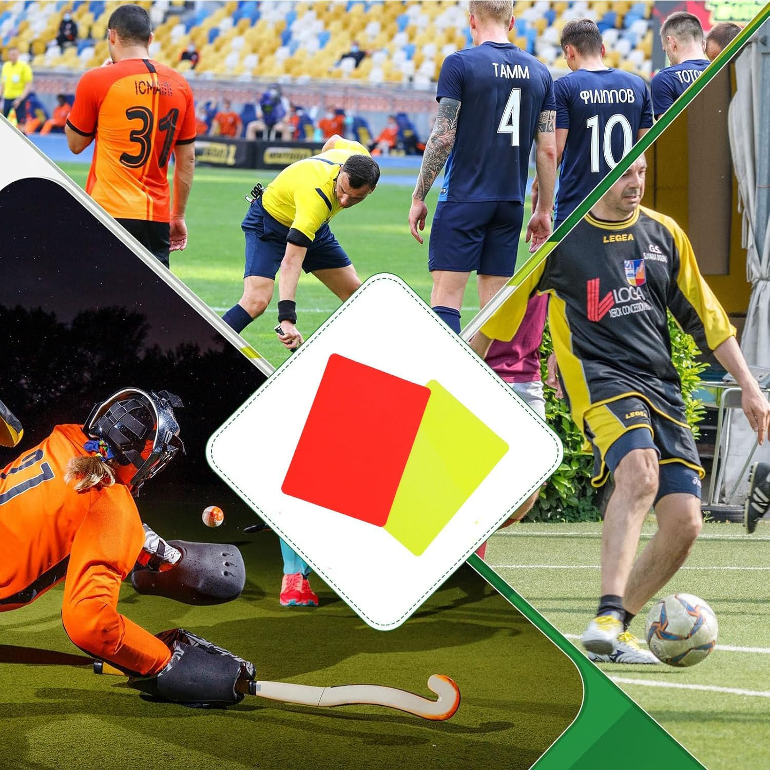 Paifeancodill Football Referee Card,Soccer Warning Cards 2Pcs Disciplinary Cards Yellow and Red Card Football Referee Red and Yellow Card of Football Referee Tool for Football Matches for Competition image number 2