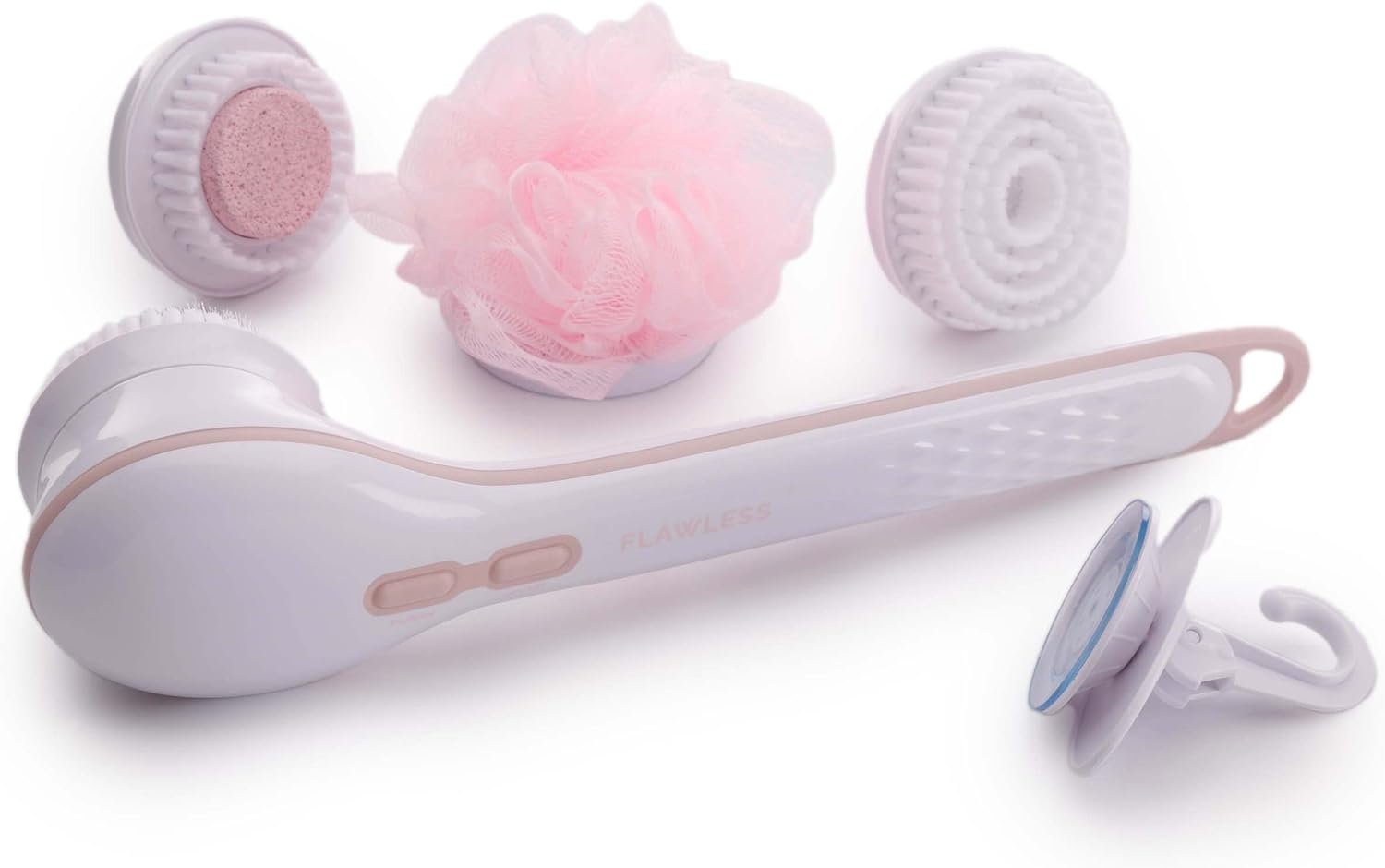 Flawless Cleanse Spa, Electric Body Brush- with 3 Multi-Purpose Cleansing Heads for a Full Body Spa Experience image number 1