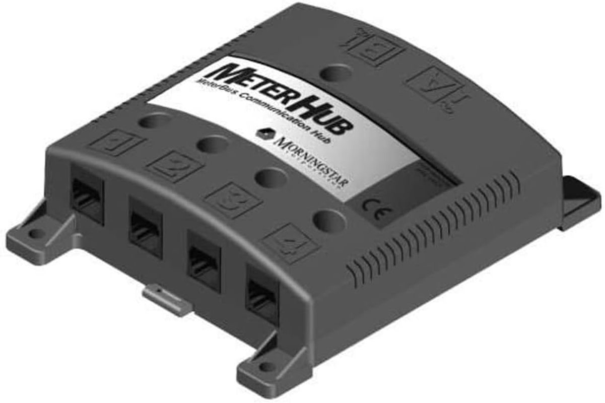 Morningstar Meterhub (HUB-1) - Enables up to 15 Morningstar Products, Meters, and Accessories to Connect over a Single Meterbus Network - Wall or DIN Rail Mounting, Features 5 Status LED Indicators image number 5