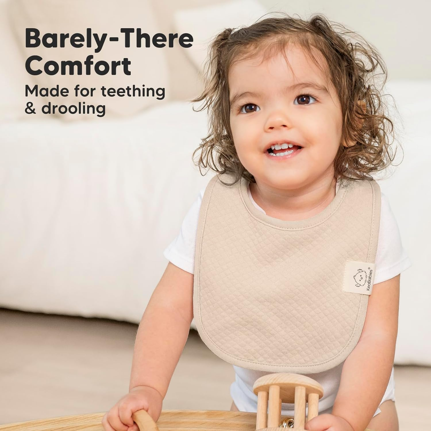 8-Pack Organic Baby Bibs for Girls, Boys - Quilted Cotton Cloth Baby Drool Bibs for Drooling and Teething Toddler, Newborn Dribble Cloth, Infant, Soft & Super Absorbent (Dawn) - Hunter image number 7