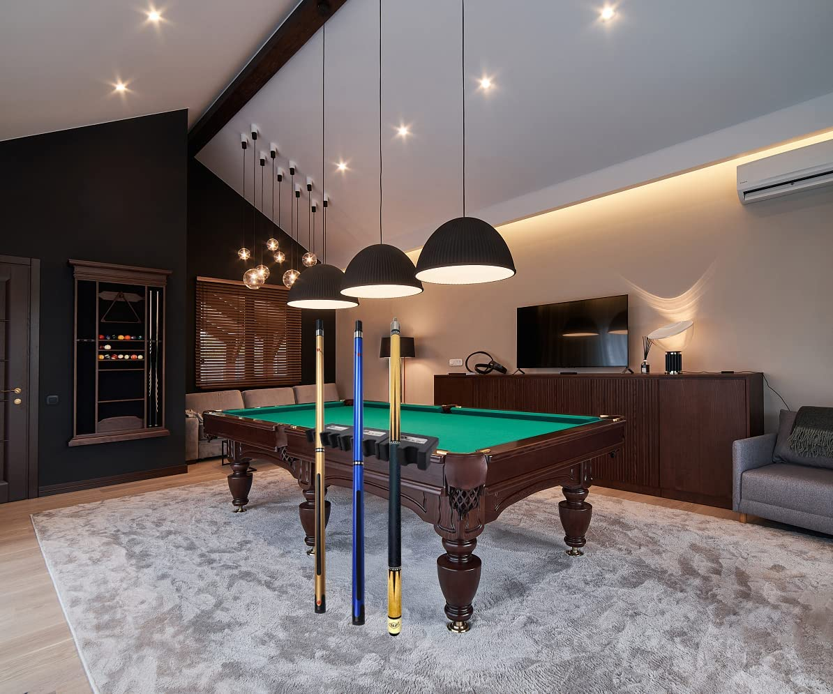 Pool Cue Holder, 4-Cue Portable Pool Stick Holder for Table, Weighted & Durable Billiard Cue Holder, Mini Stick Holder for Pool Cues, Pool Cue Holder Claw image number 3