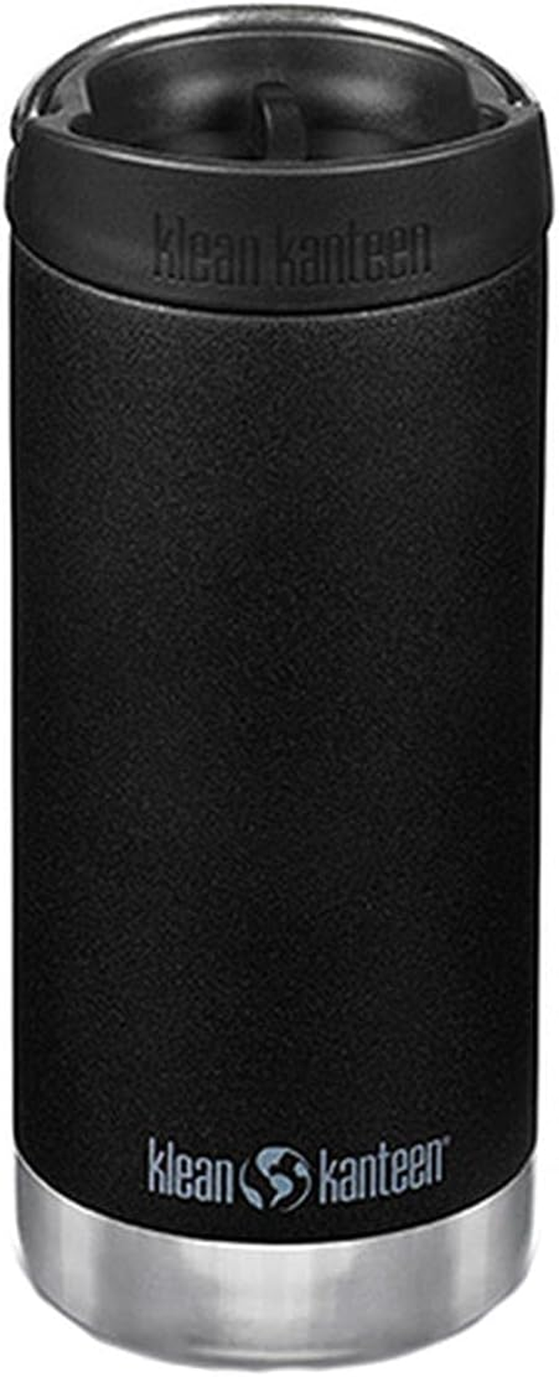 Klean Kanteen 1008341 Mug Bottle TK Wide Cafe Cap, Black, 12 Oz (355 Ml)