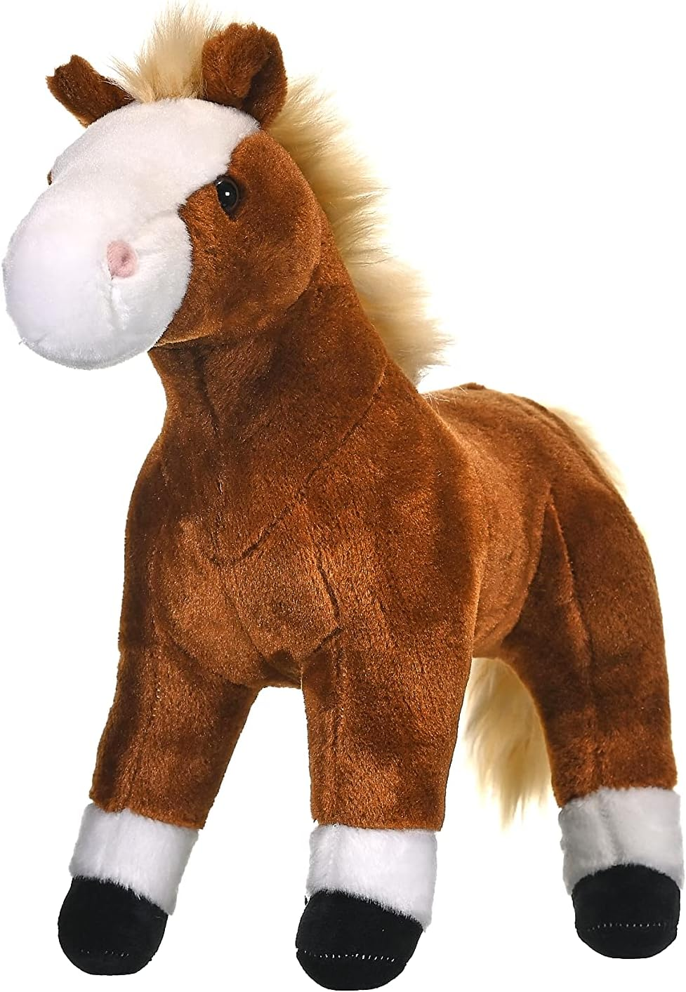 Wild Republic Cuddlekins Standing Brown Horse, Stuffed Animal, Plush Toy, Gifts for Kids, 12" image number 3
