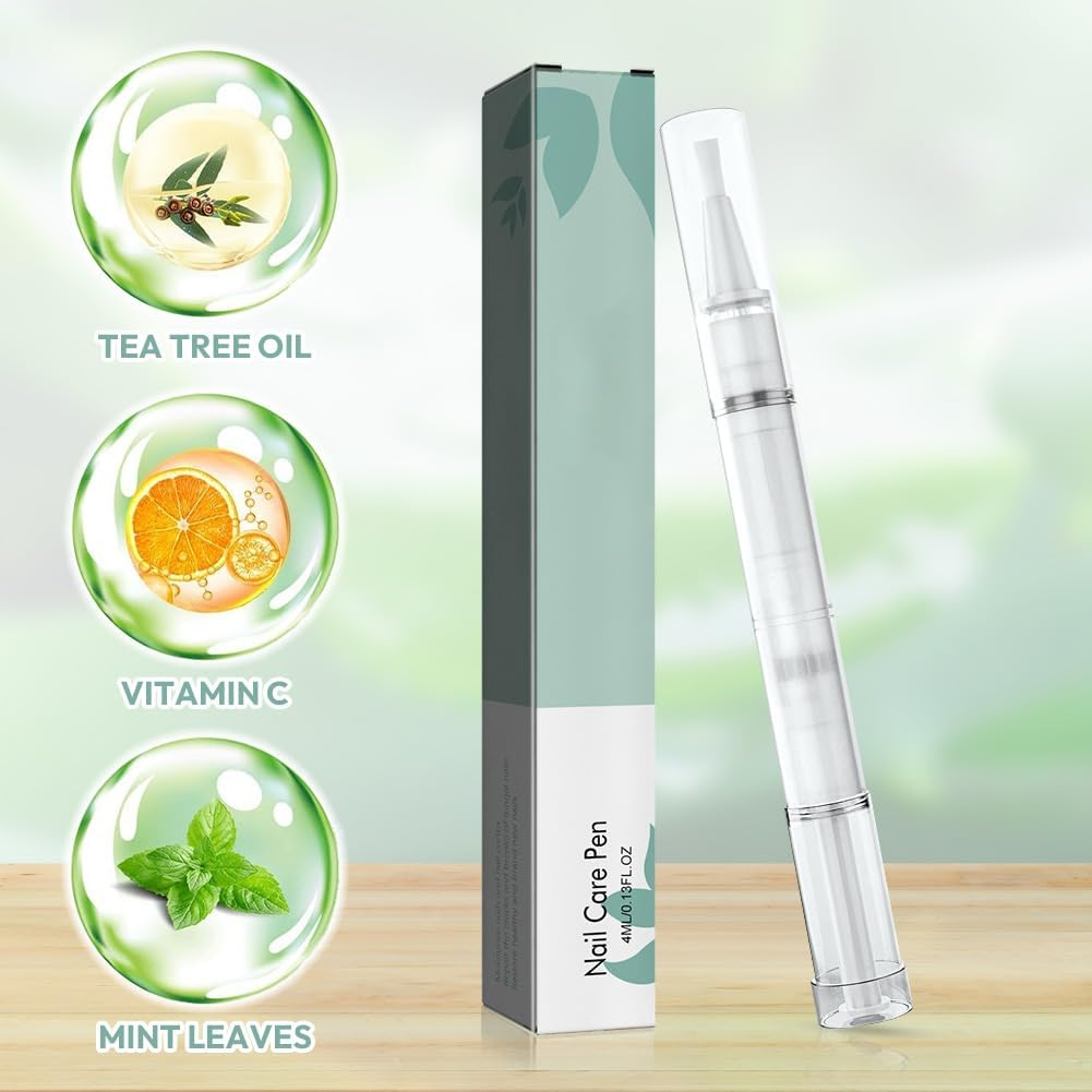Nail Care Pen, Pack of 10 Nail Care Pen, Nail Care Pen with Tea Tree Oil, Aloe Vera & Vitamin E, for Nourished Fingernails & Toenails image number 3
