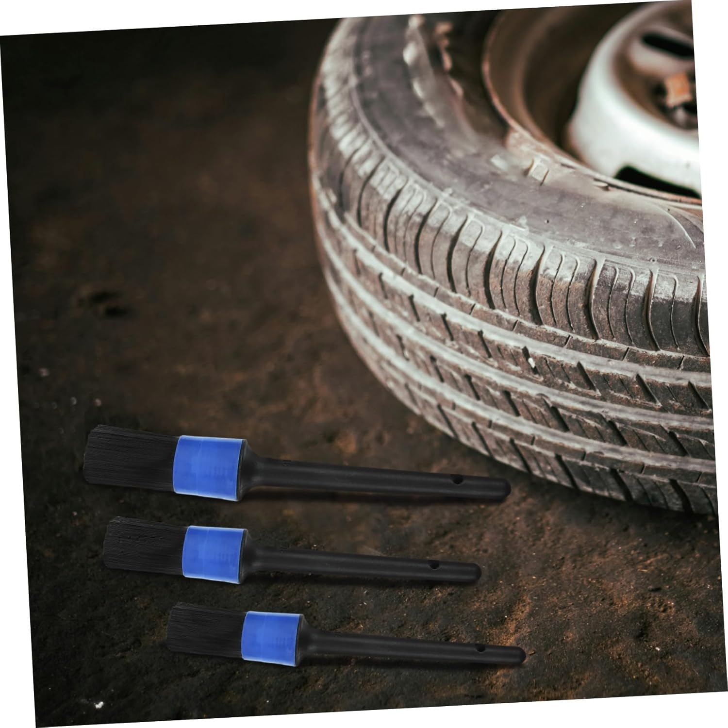 TOYZFRIENDY 5PCS Car Detailing Brush Professional Automotive Cleaning Tools for Interior Air Vents Wheels and Engine Versatile Brushes for Comprehensive Car Care