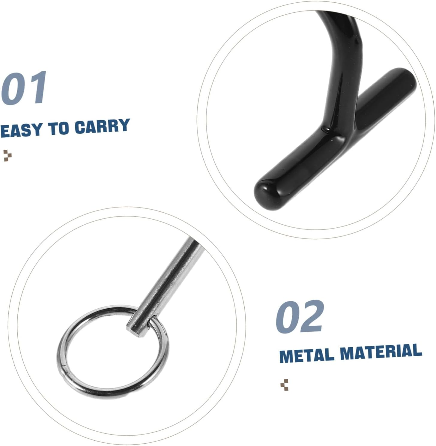 VALICLUD Auto Body Dent Removal Rod Support Tool with Hanger Paintless Dent Puller Rod for Automotive Repair DIY Projects image number 3