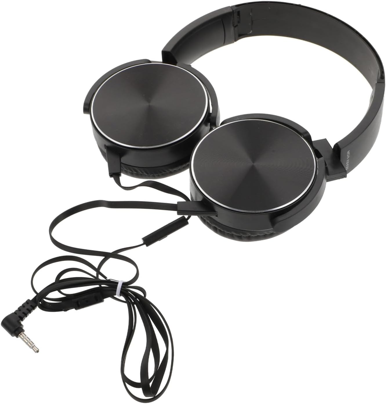 STAHAD Portable Noise Reduction Headset Microphone, Over-Ear Head-Mounted Headphones for Computer and Laptop, Wired Black Headphone for Music and Communication image number 4