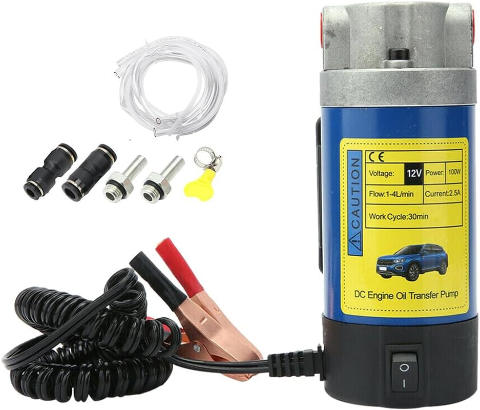 Electric Oil Extractor Pump 12V for Transfer Fluid Engine Vacuum with Hose Car Oil Quick Changer for Boat, Car, Motorcycle image number 4