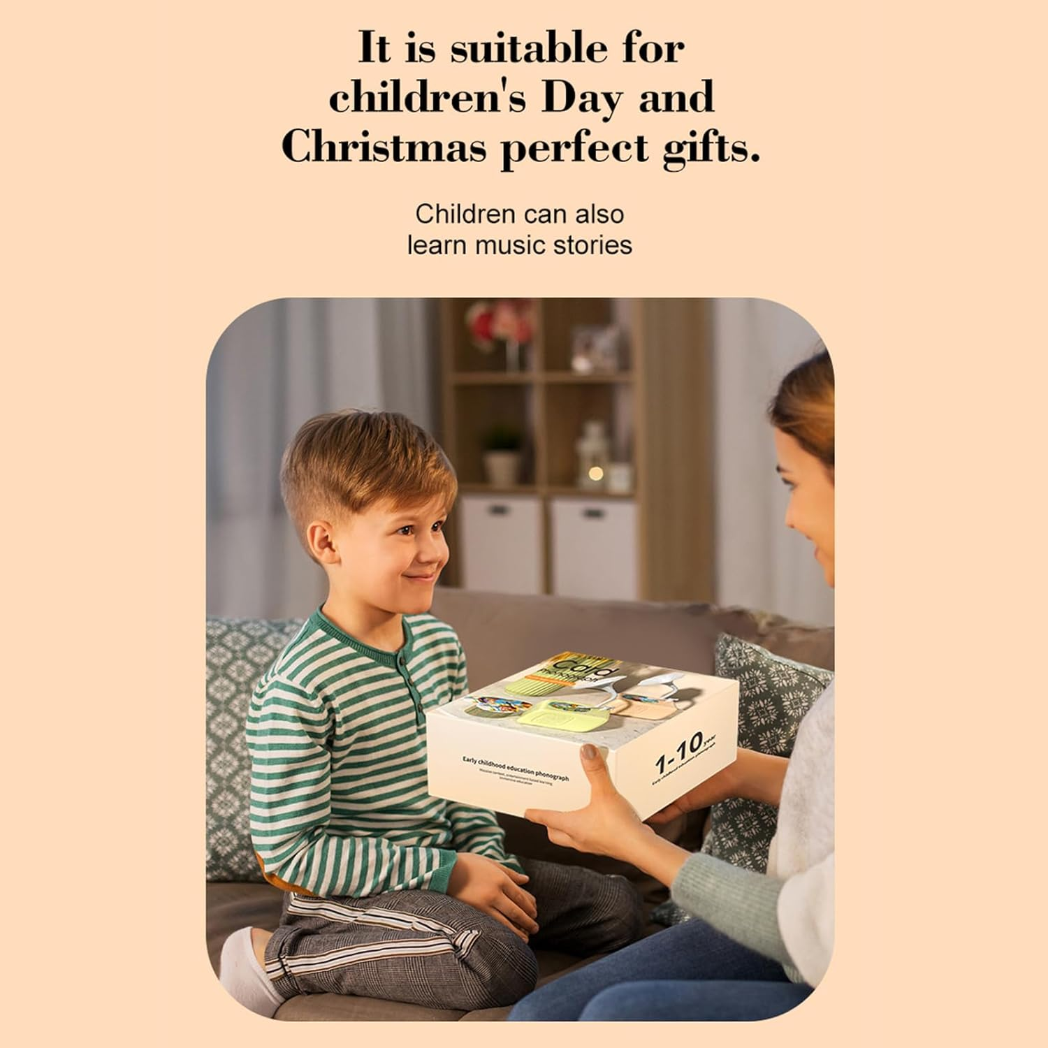 2026 New Kids Phonograph with 99 Cards, Early Education Phonograph Story Machine, Player Story Music Player, Interactive Music & Story Gramophone for Kids, Musical Sensory Toy for Boys, Girls (Blue) image number 1