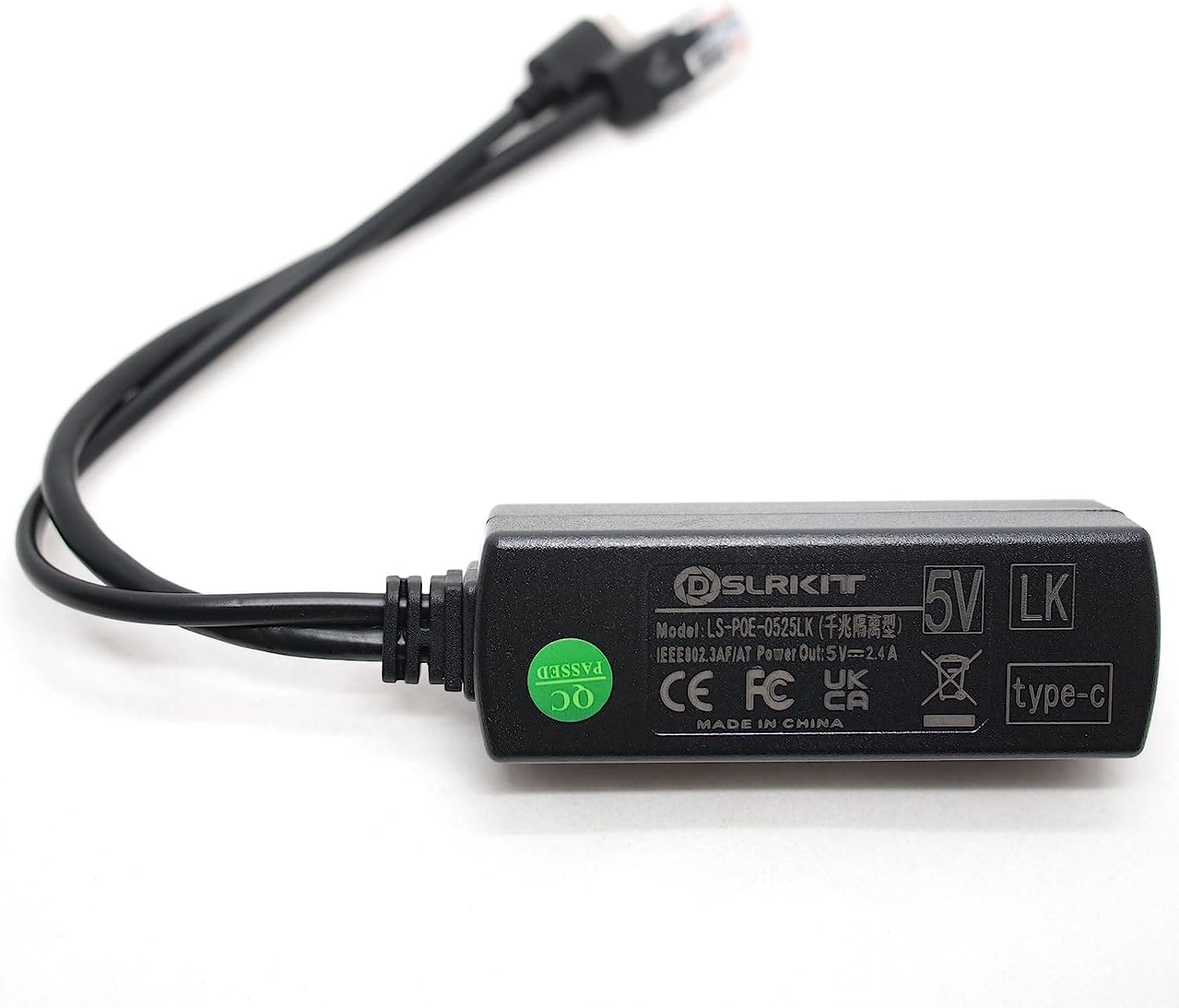 Gigabit USB Type C Active Poe Splitter 48V to 5V Ieee802.3Af Power over Ethernet for Raspberry Pi 4 4B image number 5