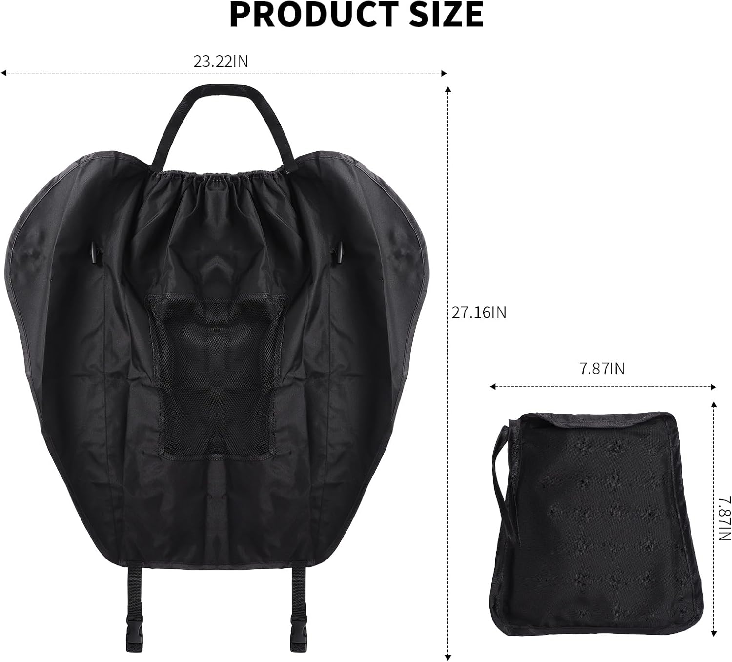 Pram Sun Shade, Universal Buggy Sun Shade Cover, Sunshade Canopy for Pushchair Portable Installation, Baby Stroller Shade Uv Protection with Skylight Design (Black) image number 6