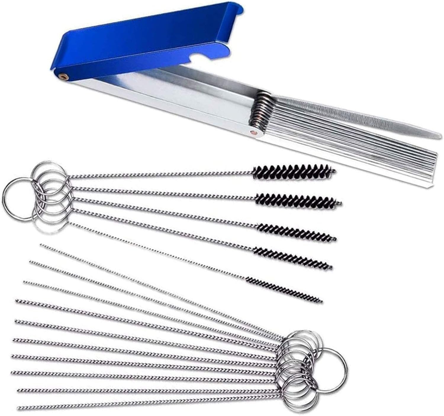 MJIYSGS Carburetor Cleaning Kit, 28Pcs Stainless Steel Cleaner Fuel Injector, Cleaner Welding Tip, Cleaning Set, Wire Brush Set image number 4