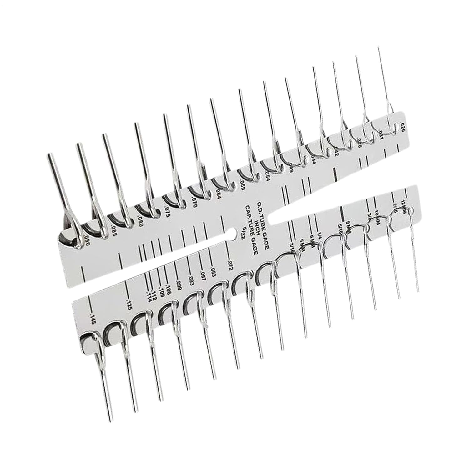 Pipe Measuring Tool, Non-Slip Metric Fittings - inside outside Diameters Pipe Ruler,For Hydraulic Pneumatic Industrial Machinery Refrigeration Unit HVAC Technician Engineer Mechanic image number 4