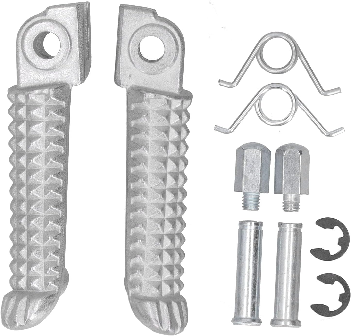 EVTSCAN 1 Pair Titanium Alloy Motorcycle Footpeg for YZF R1 2002-2012 and YZF R6 2003-2011, Direct Bolt-On Replacement for R1 R6 MT09 MT07 image number 6