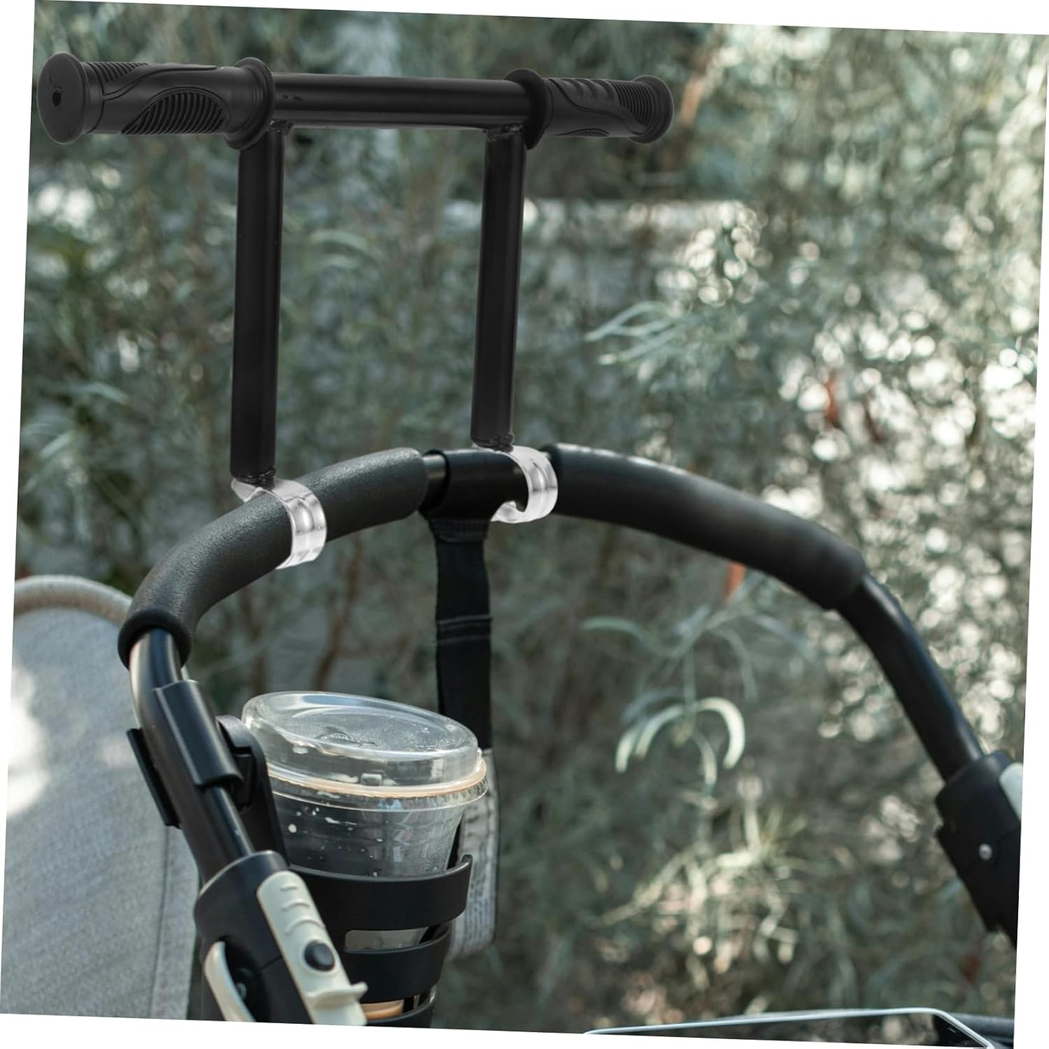 Stroller Handle Extender and Pushchair Handlebar Extension 28Mm Clip Raised Armrest Compatible with Baby Carriage Accessories for Boys and Girls&rsquo; Outdoor Walks image number 6