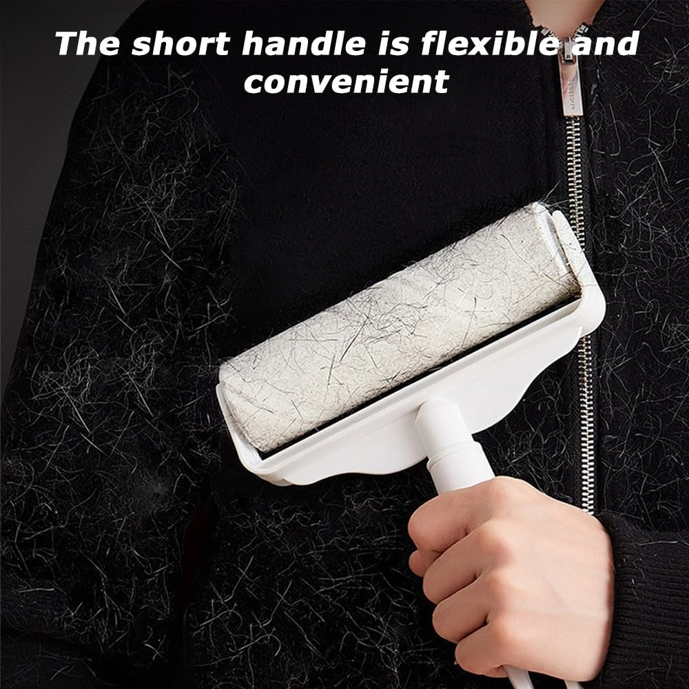 MOTRAIN Extra-Long Handle Sticky Lint Roller, Large Pet Hair Remover for Furniture, Floors & Clothes, Adhesive Refills Included, Reusable for Couches, Curtains, Carpets & Car Seats image number 5