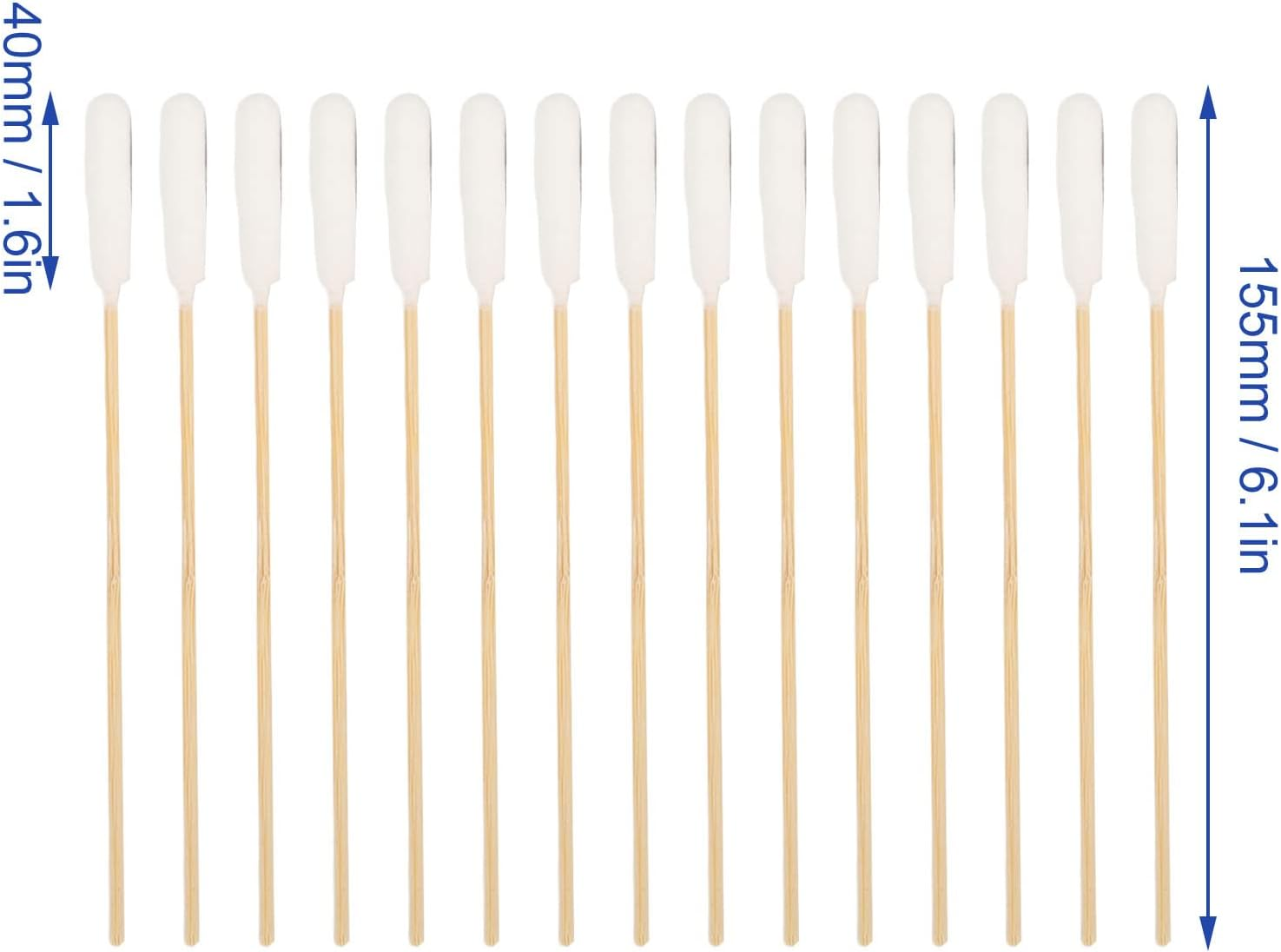 100Pcs Long Cotton Swabs for Dogs, Cat, Puppy, 6 Inch Specially Designed Dirt Removal Big Cotton Bud, Large Means Safe, Ear Cleaner for Apply Medicine, Clean Wound, Ear Cleaning image number 2